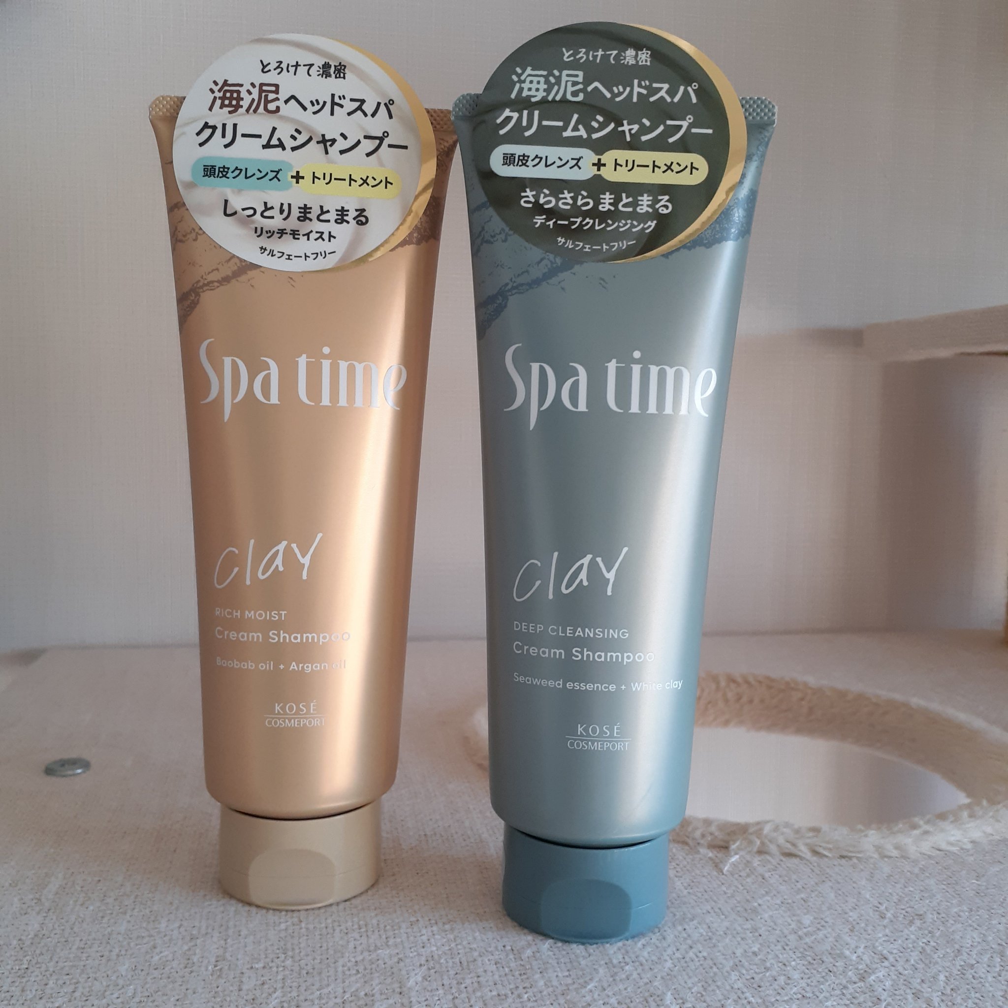 スパタイム クリームシャンプー （リッチモイスト）/Spa time/市販シャンプーを使ったクチコミ（2枚目）