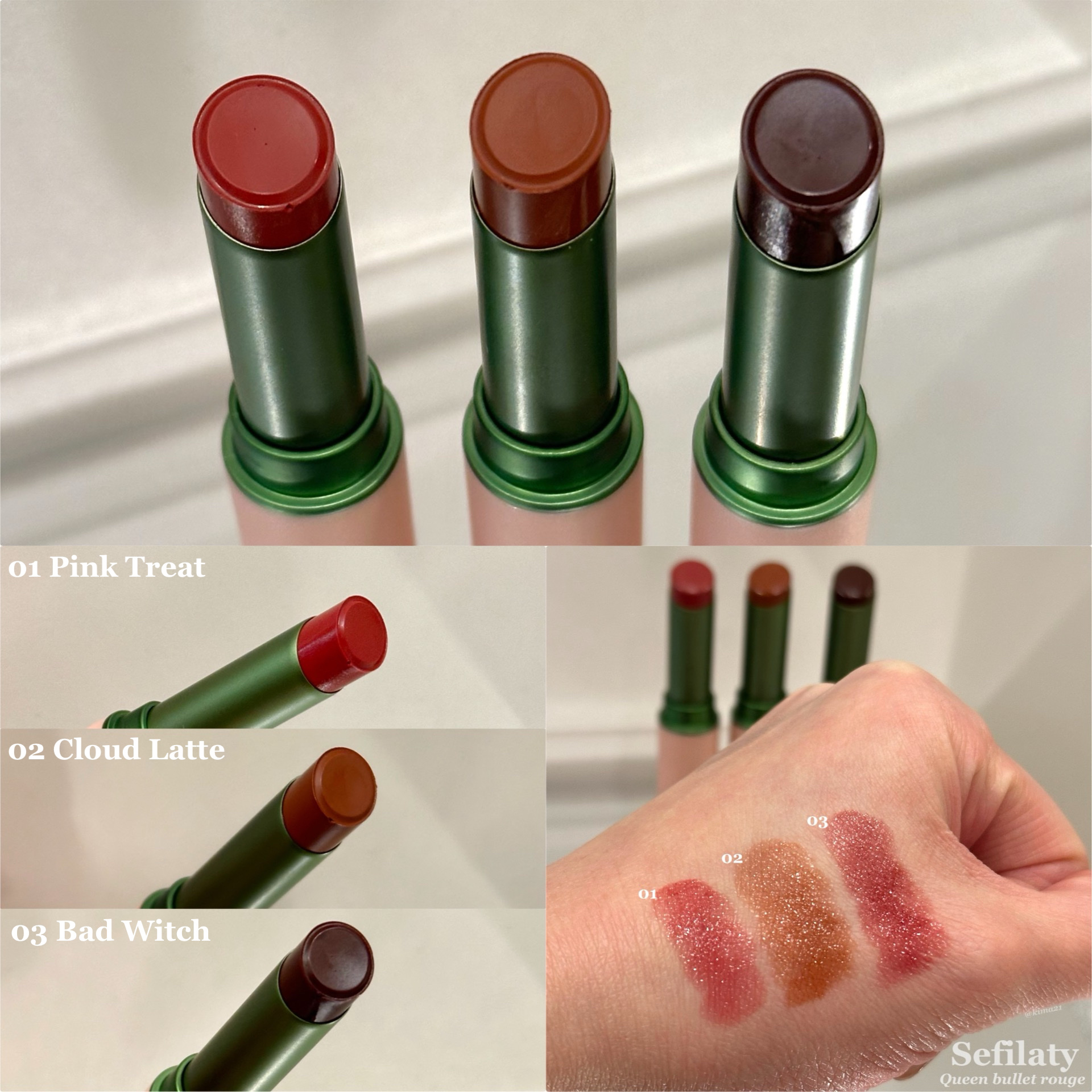 セフィラティ クイーンバレットルージュ/Sefilaty/口紅を使ったクチコミ（3枚目）