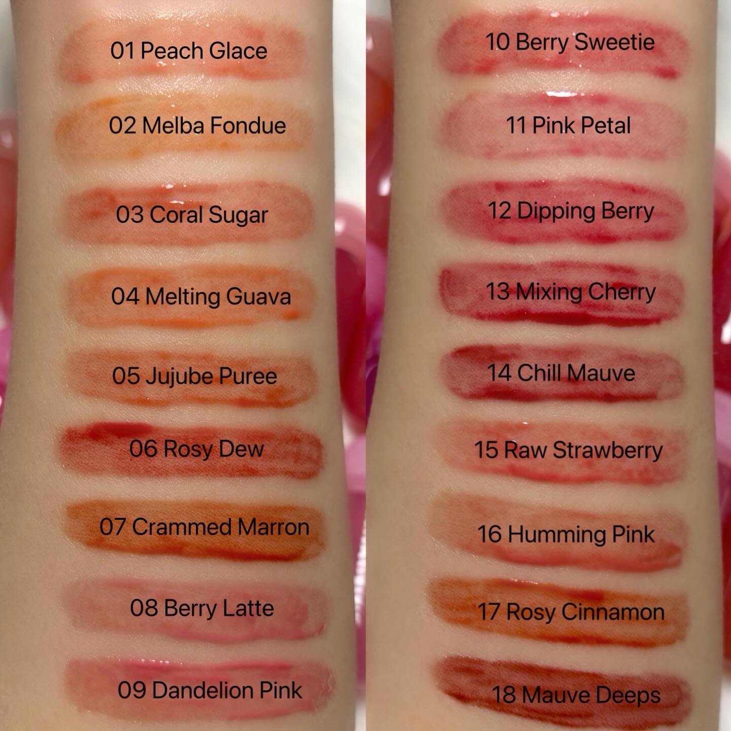 ジューシーデューイグロウティント 04 メルティンググアバ(ミニ) /dasique/リップティントを使ったクチコミ（2枚目）