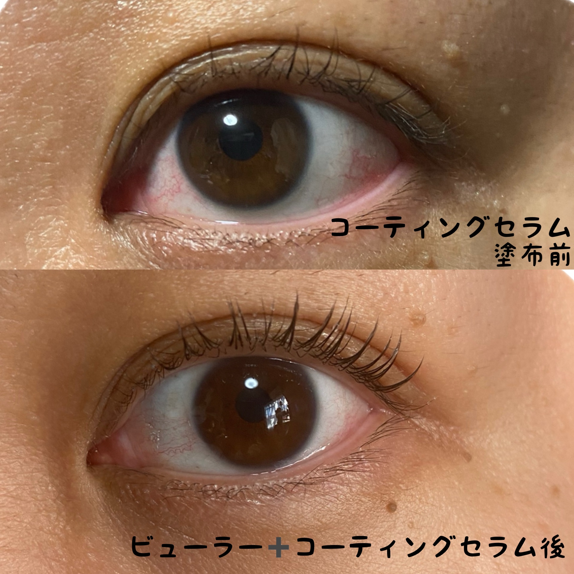 アイラッシュコーティングセラム/COSNORI/まつげ美容液を使ったクチコミ（3枚目）