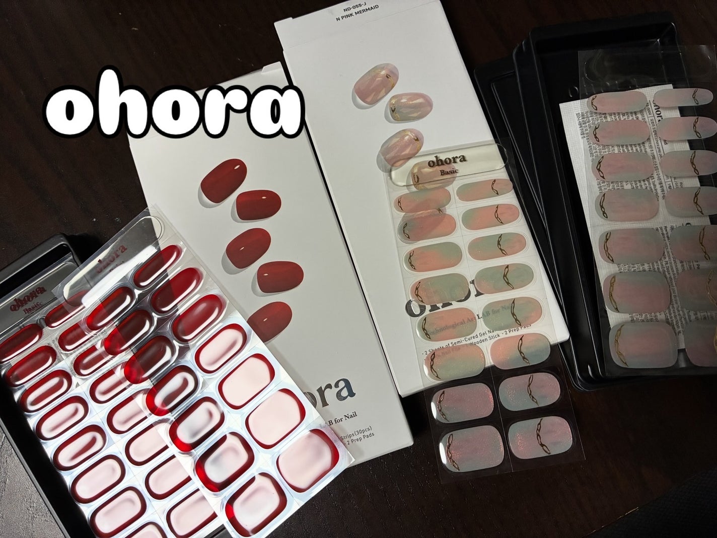 セミキュアジェルネイル(ハンド)/ohora/ネイルシールを使ったクチコミ(1枚目)