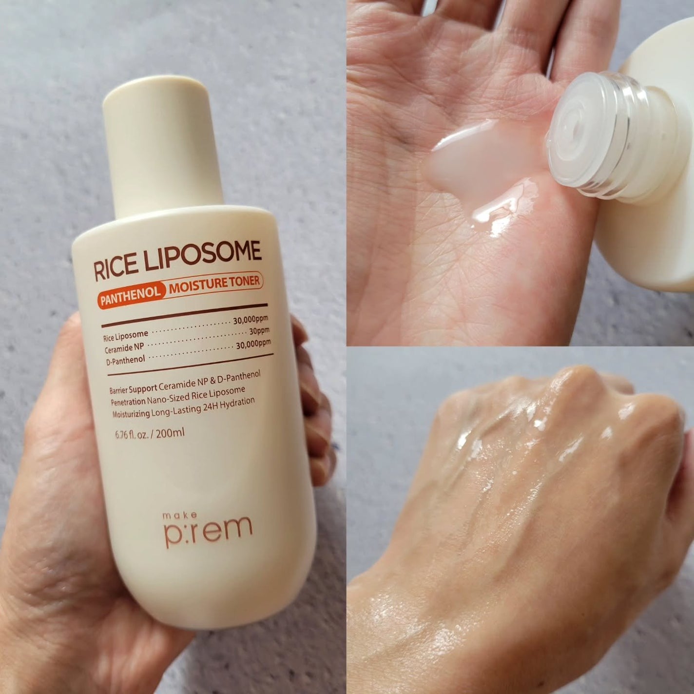 ライスリポソームパンテノールモイスチャートナー/make prem/化粧水を使ったクチコミ(2枚目)