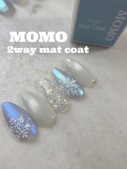 MOMO 2way マットコート/nail for all/ネイルトップコートを使ったクチコミ(1枚目)