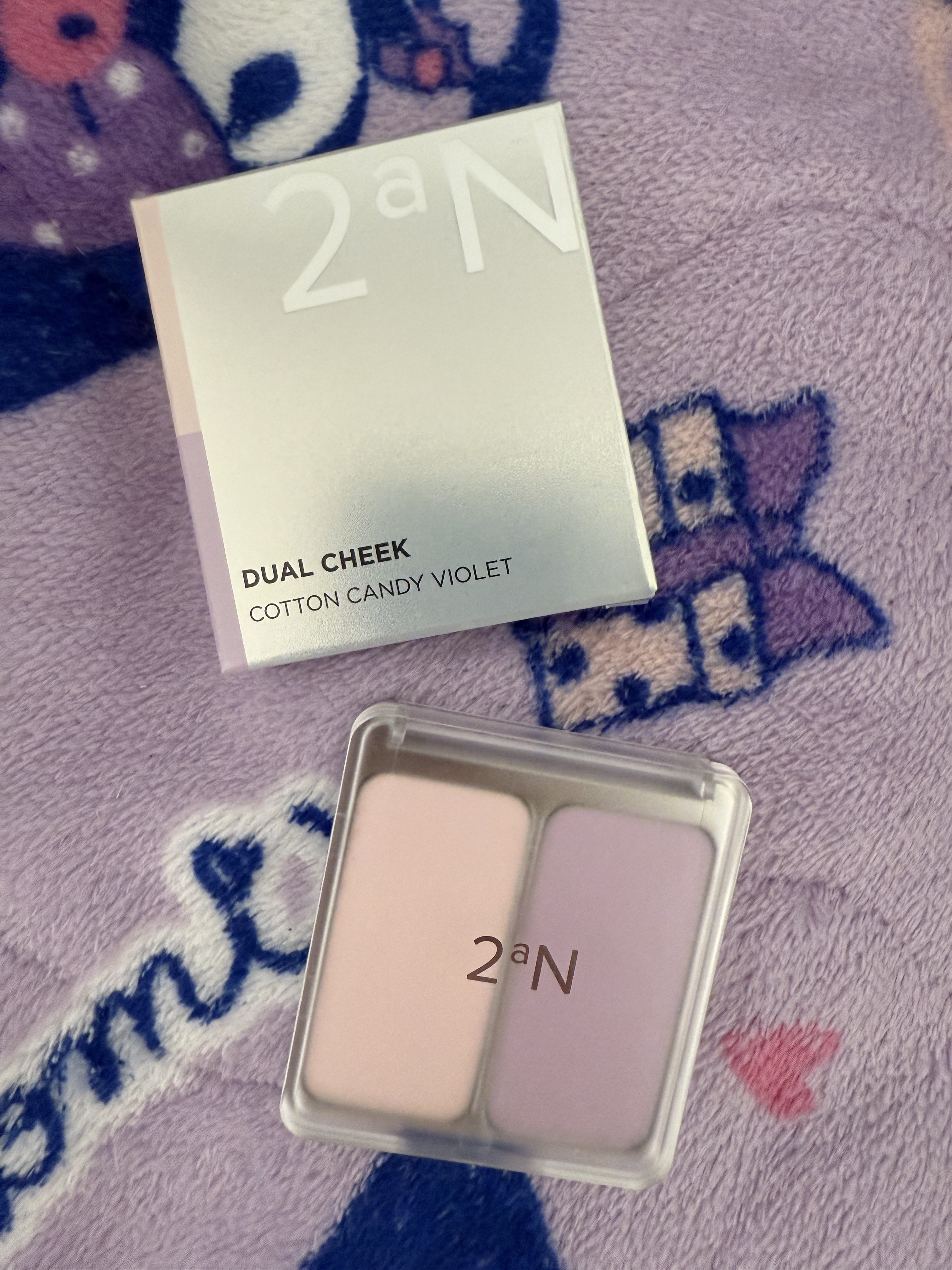 デュアルチーク 【旧】01 コットンキャンディバイオレット/2aN/パウダーチークを使ったクチコミ（1枚目）