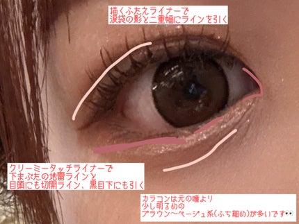 描くふたえアイライナー/CEZANNE/リキッドアイライナーを使ったクチコミ(2枚目)