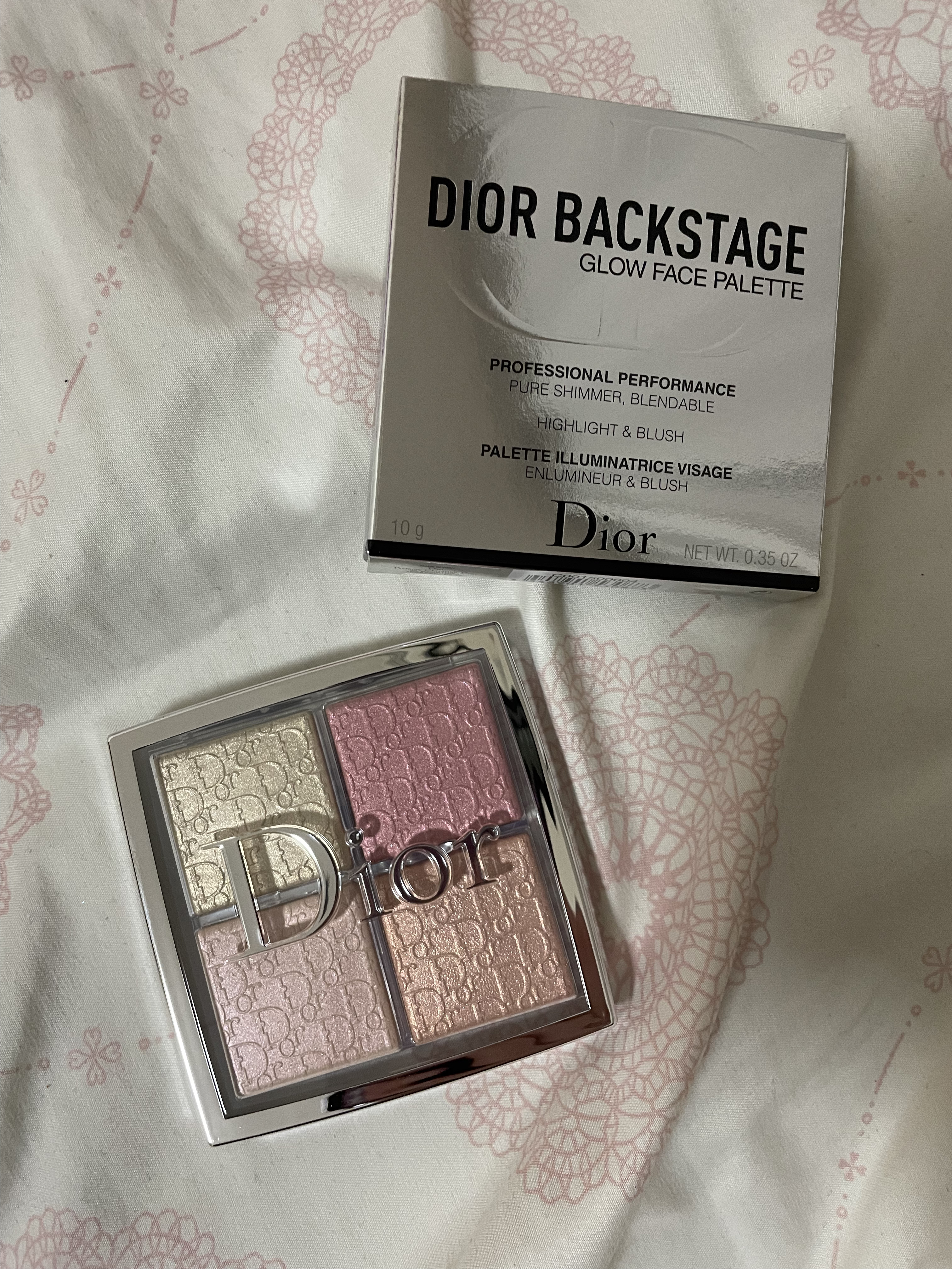 【旧】ディオール バックステージ フェイス グロウ パレット/Dior/ハイライトを使ったクチコミ（2枚目）