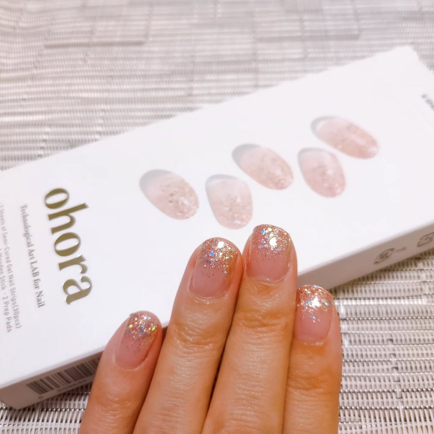 セミキュアジェルネイル(ハンド)/ohora/ネイルシールを使ったクチコミ(2枚目)