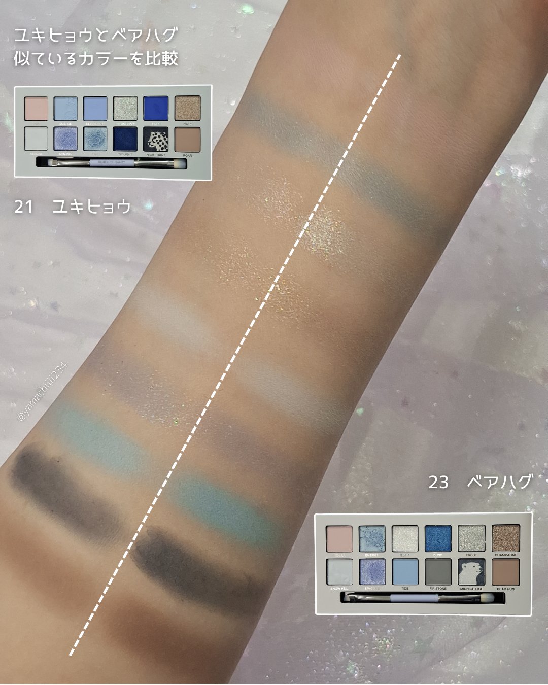 エクスプローラ12色 動物アイシャドウパレット/PERFECT DIARY/アイシャドウパレットを使ったクチコミ（3枚目）