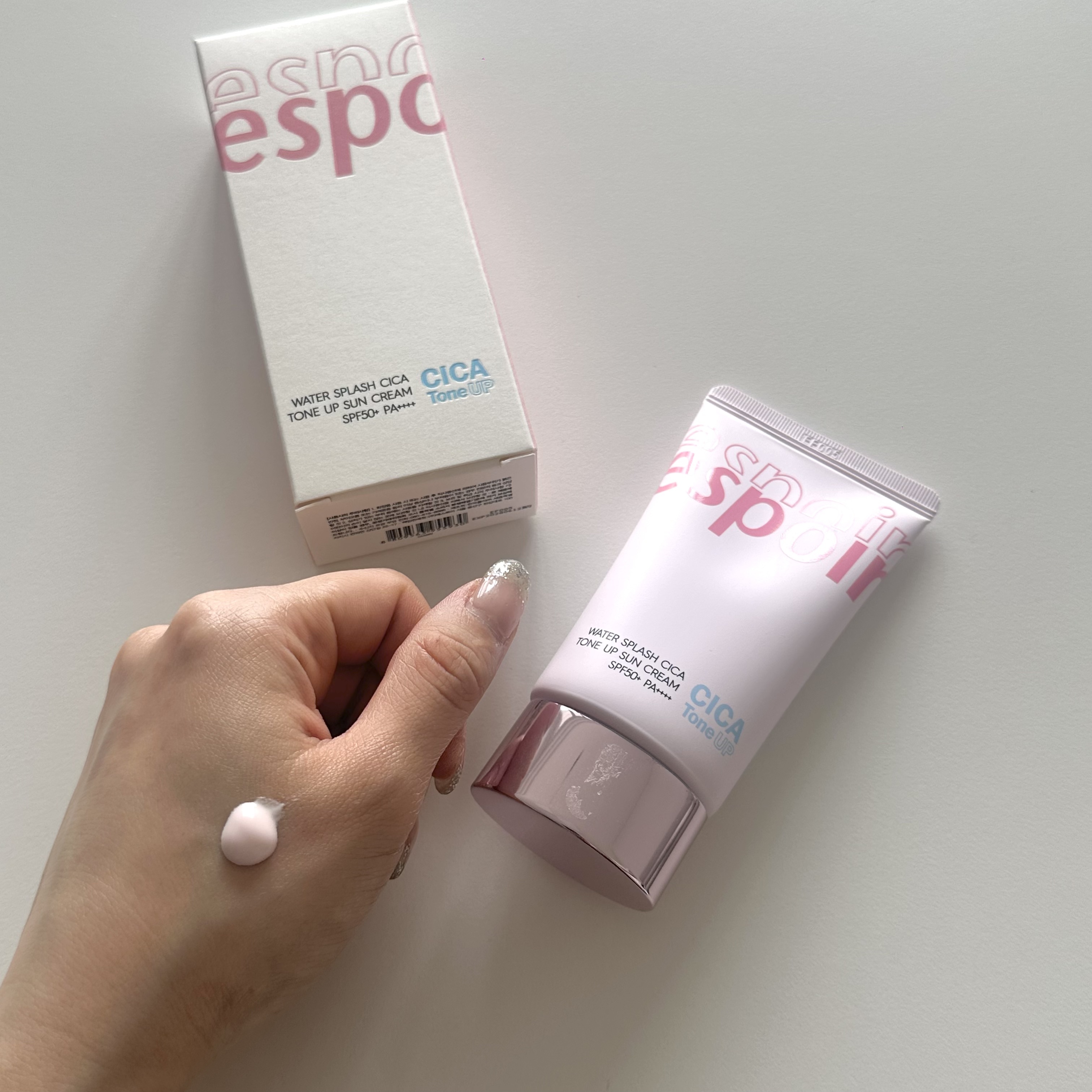 ウォータースプラッシュシカトーンアップクリーム/espoir/化粧下地を使ったクチコミ（3枚目）