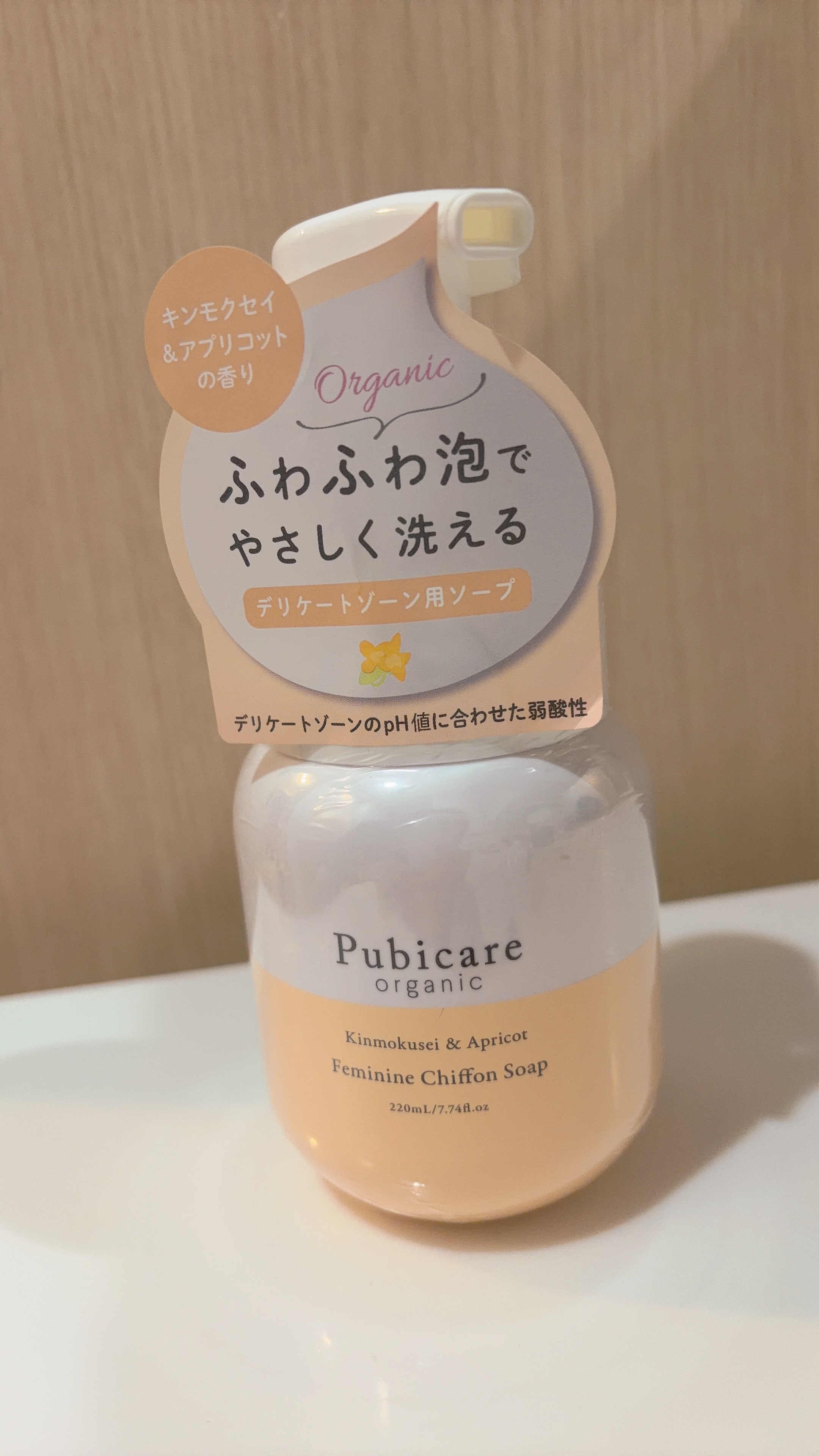 フェミニン シフォン ソープ キンモクセイ＆アプリコット/Pubicare/ボディソープを使ったクチコミ（1枚目）