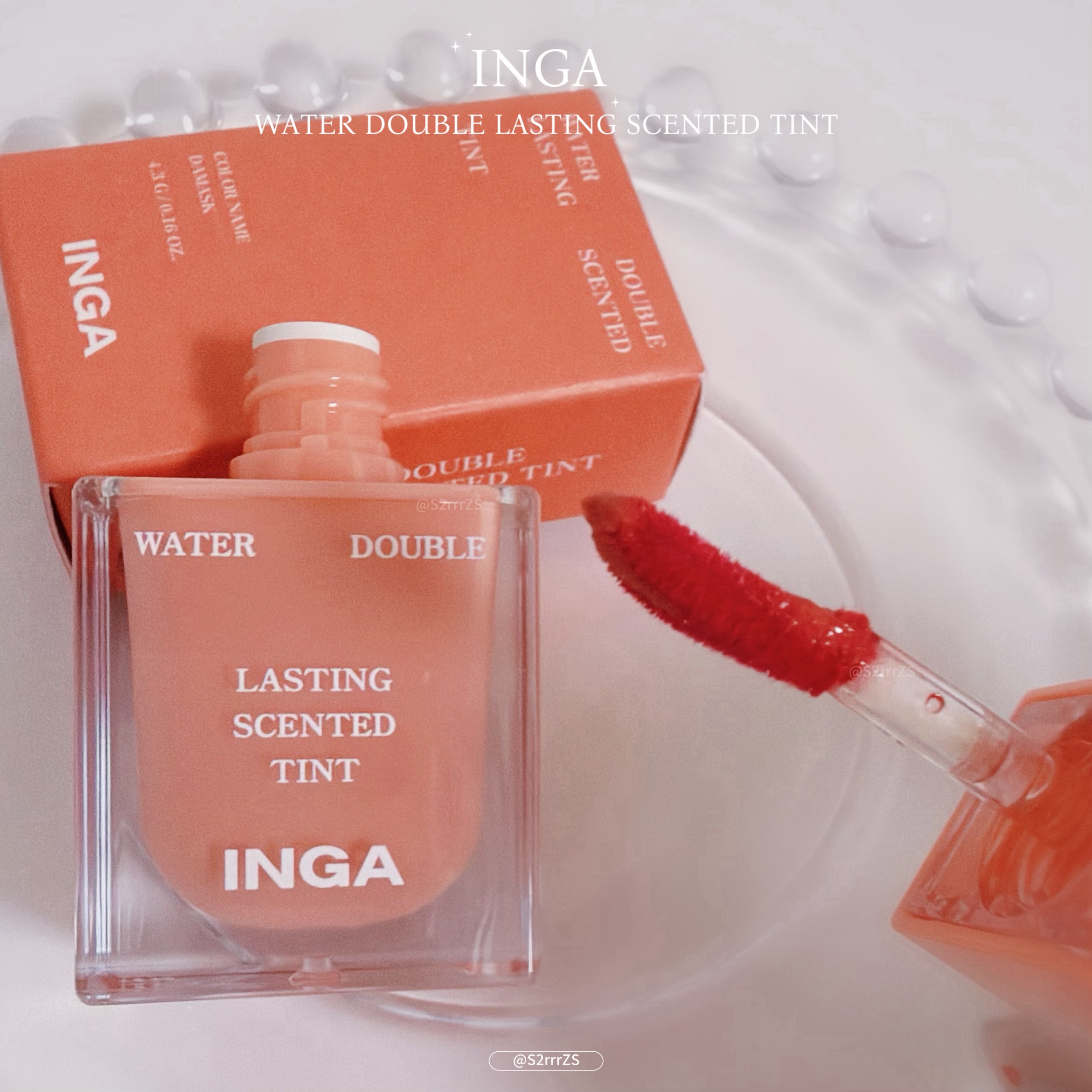 ウォーターダブルラスティングセンティッドティント/INGA/リップティントを使ったクチコミ（2枚目）