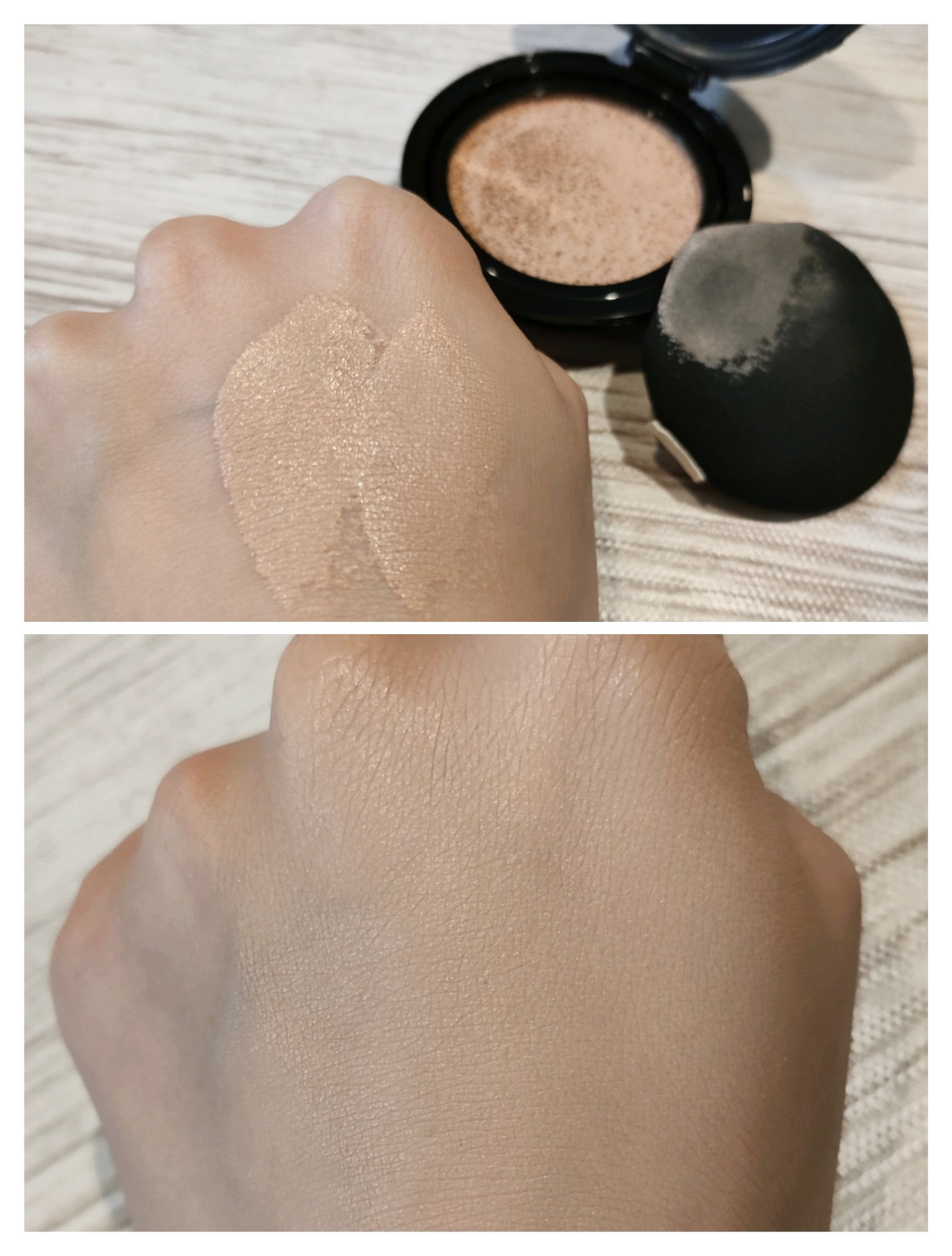 ドラマティックエッセンスクッション グロウ/マキアージュ/クッションファンデーションを使ったクチコミ（2枚目）