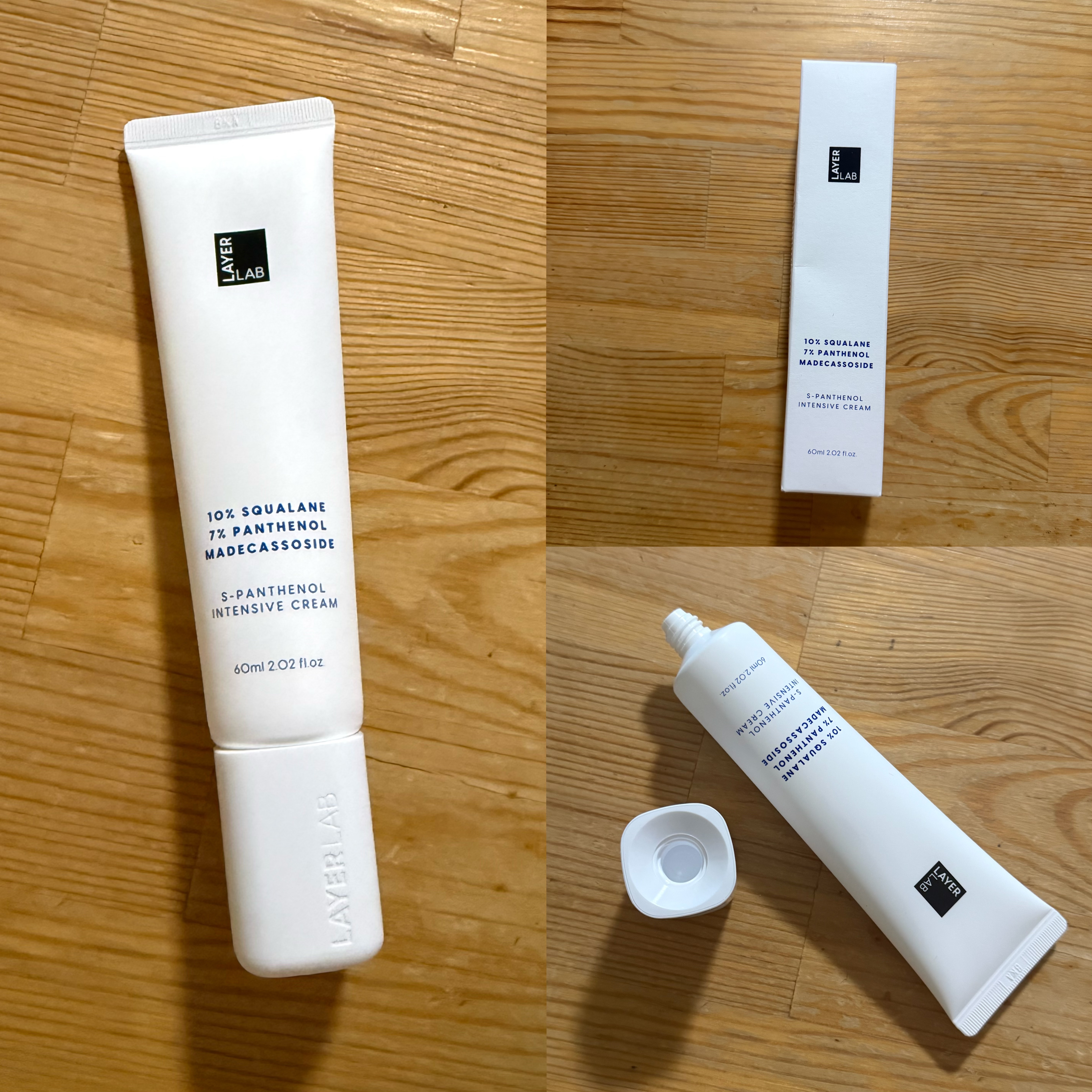 LAYERLAB
S-パンテノール インテンシブ クリーム 60ml 

#購入品 

発売記念で、
Qoo10の公式ショップにて999円でゲット✨

〈使用感〉
・白い、こっくりしたクリーム
・しっかりのばすとべたべた感はなくなる！ 
・