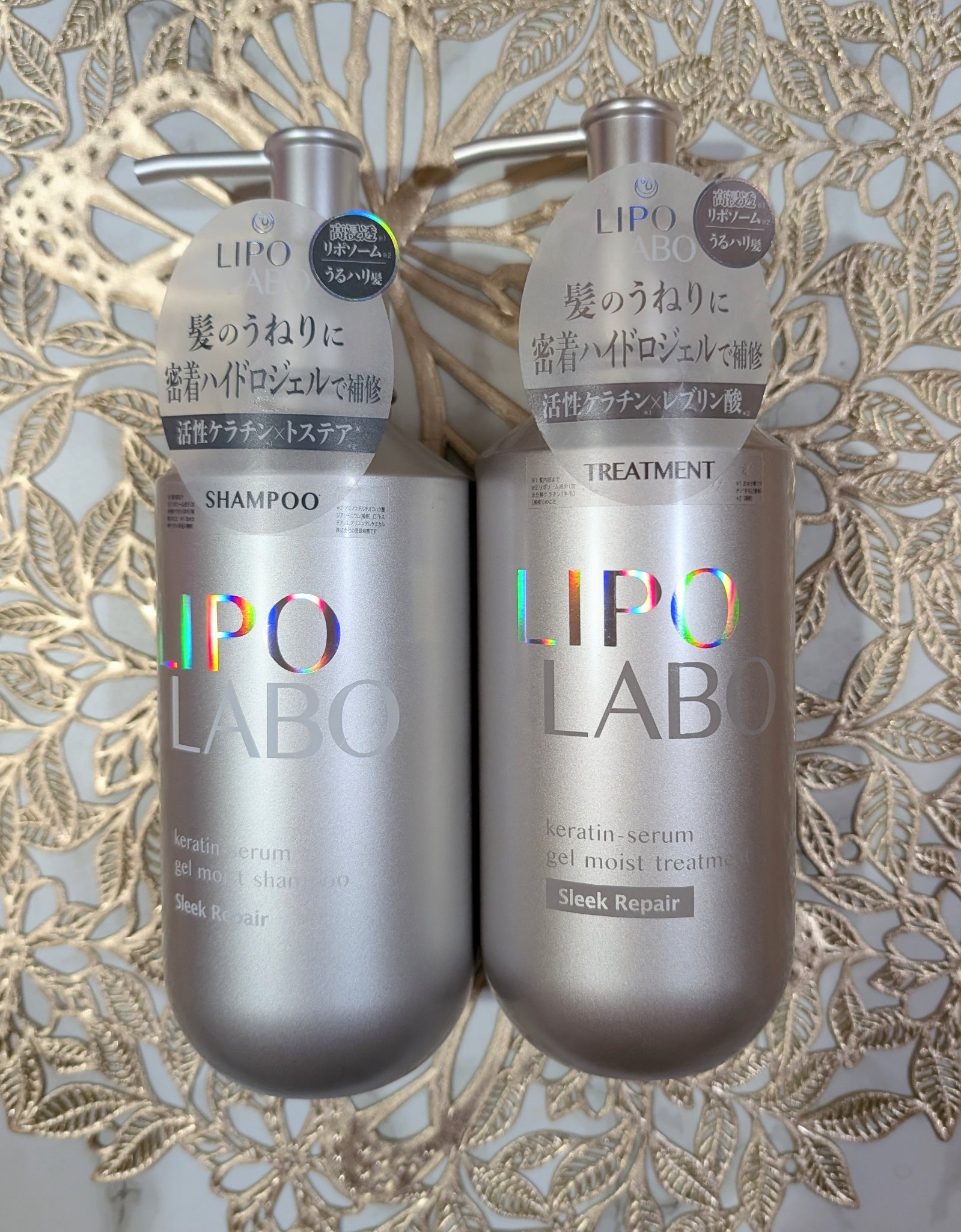 リポ ラボ ケラチンセラム ジェルモイスト シャンプー /トリートメントスリークリペア＊/LIPO　LABO/市販シャンプーを使ったクチコミ（1枚目）