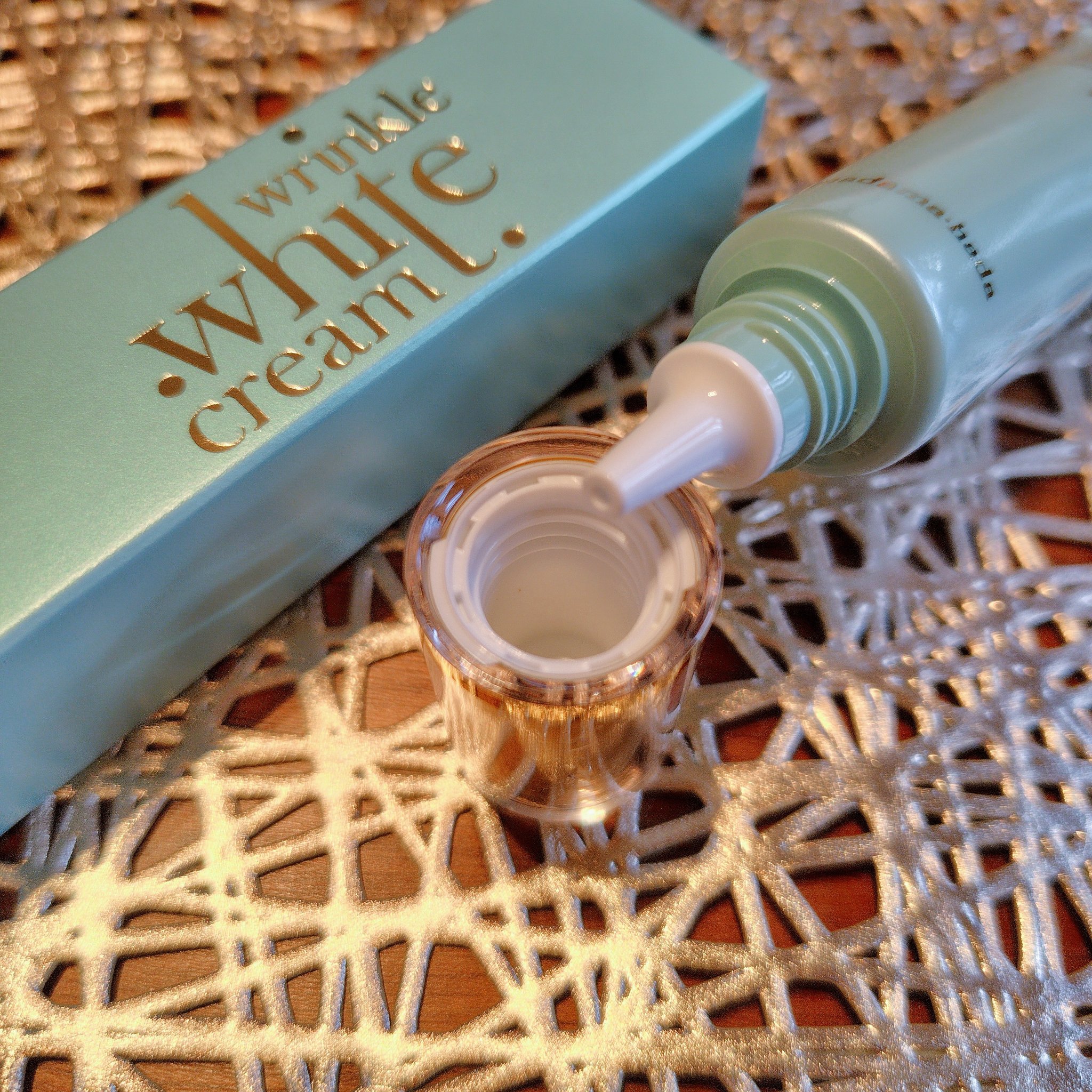 薬用リンクルホワイトクリーム/madama･hada（真珠肌）/フェイスクリームを使ったクチコミ（2枚目）