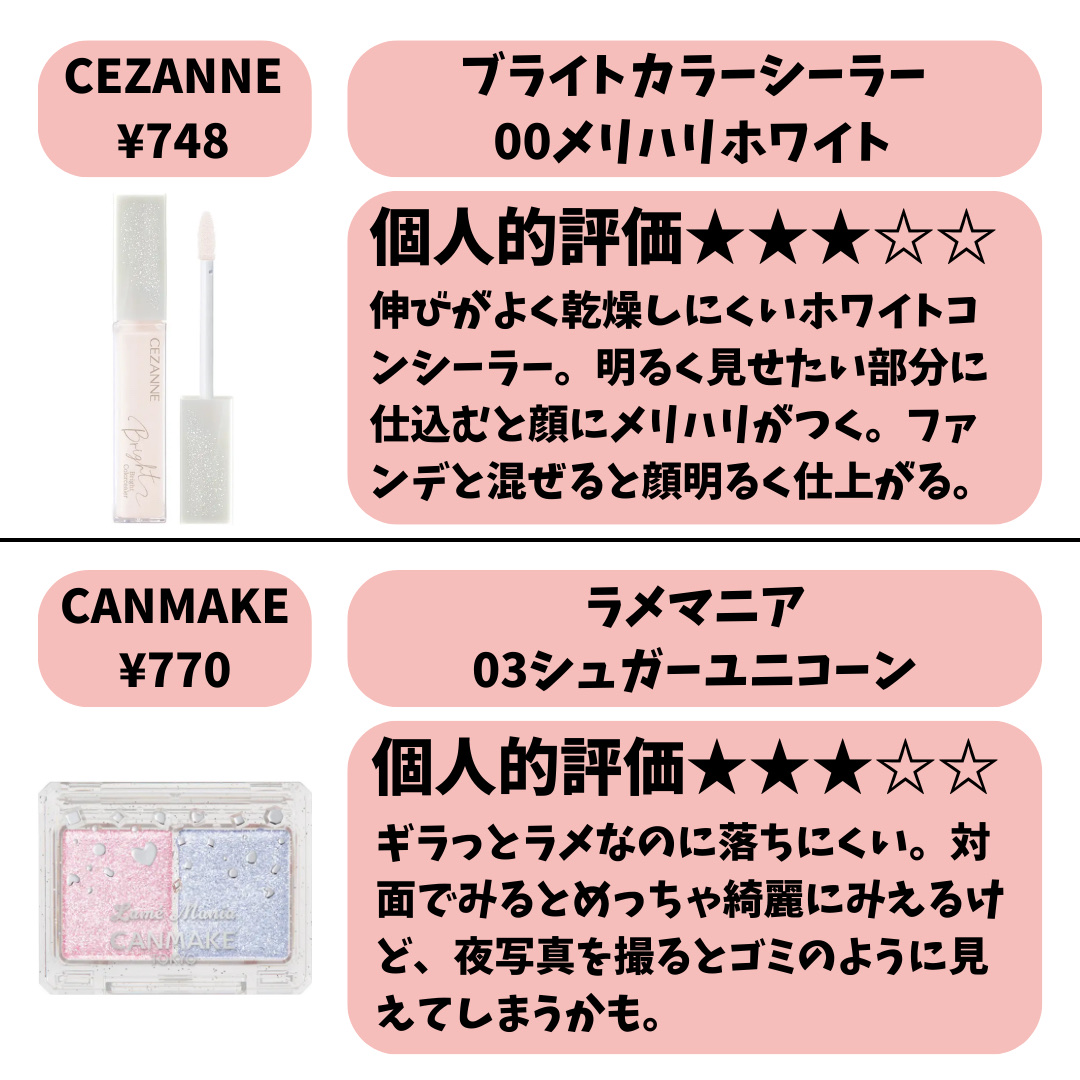 ラメマニア/キャンメイク/アイシャドウを使ったクチコミ（3枚目）