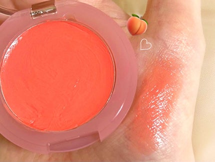 メルティンググロウチークバーム/hana by hince/ジェル・クリームチークを使ったクチコミ(2枚目)