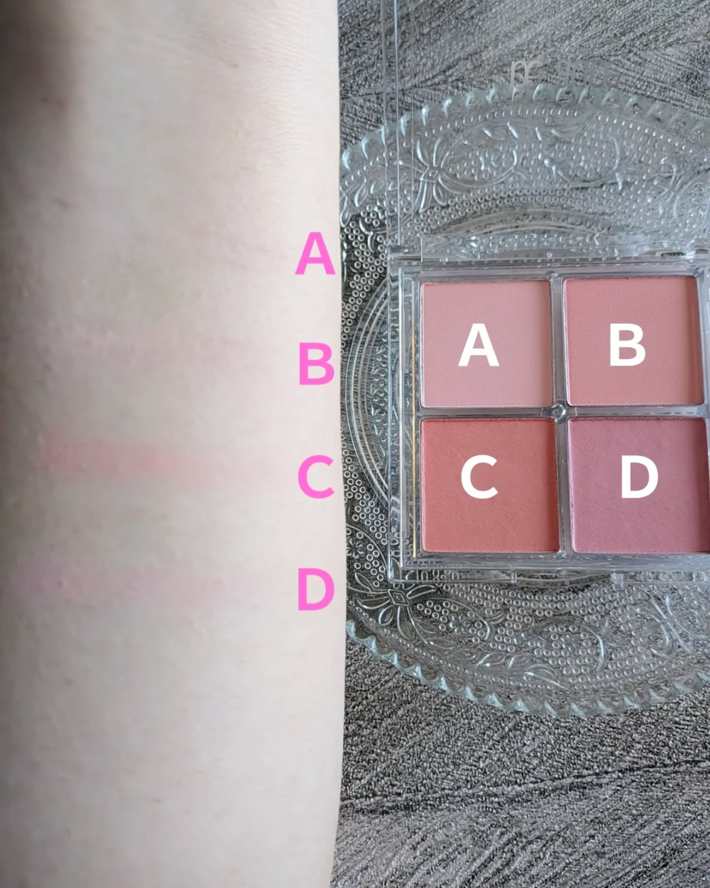 ミックスマッチチークパレット/be aube/パウダーチークを使ったクチコミ（3枚目）