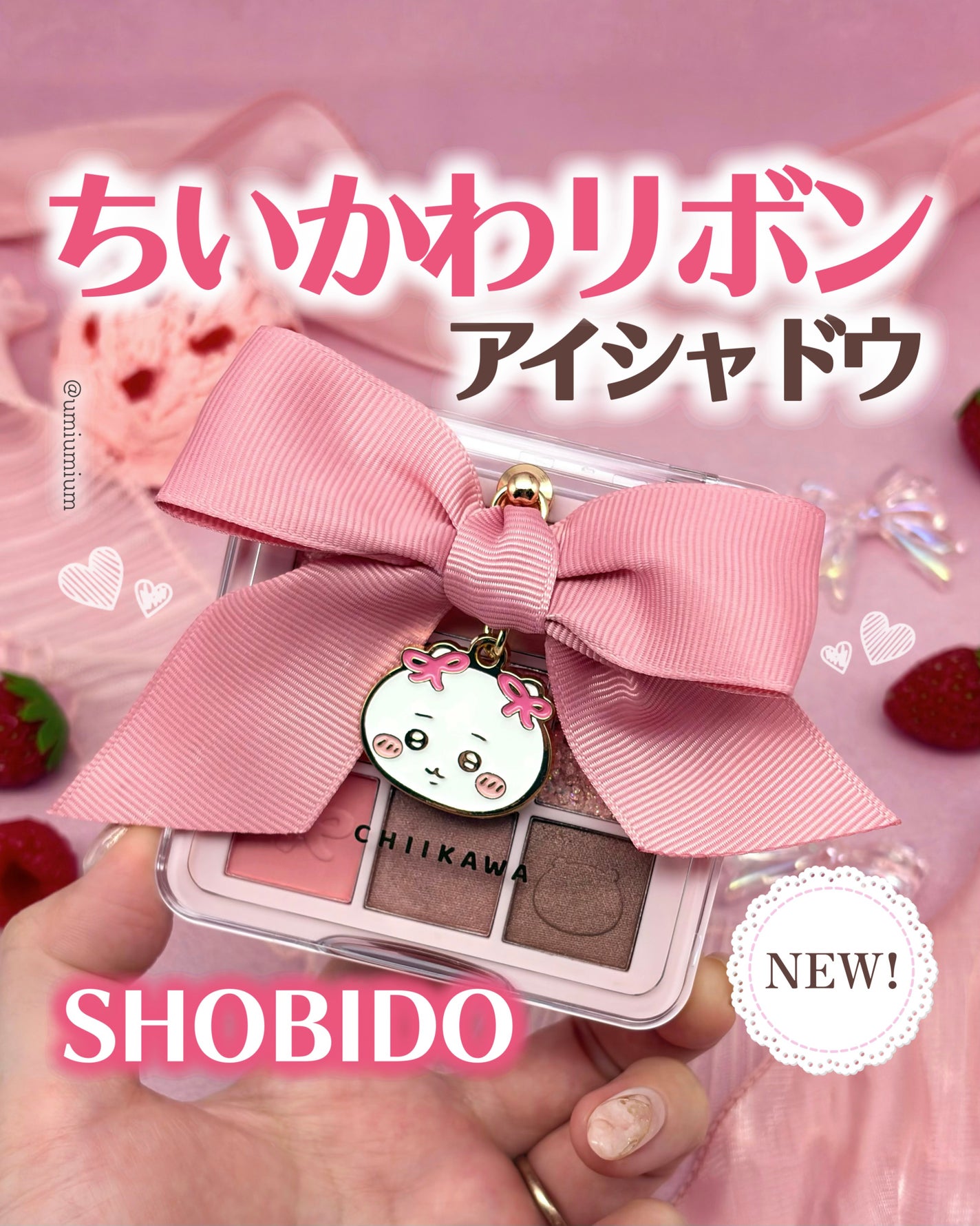 ちいかわ リボンシリーズ アイシャドウパレット/SHOBIDO/アイシャドウパレットを使ったクチコミ(1枚目)