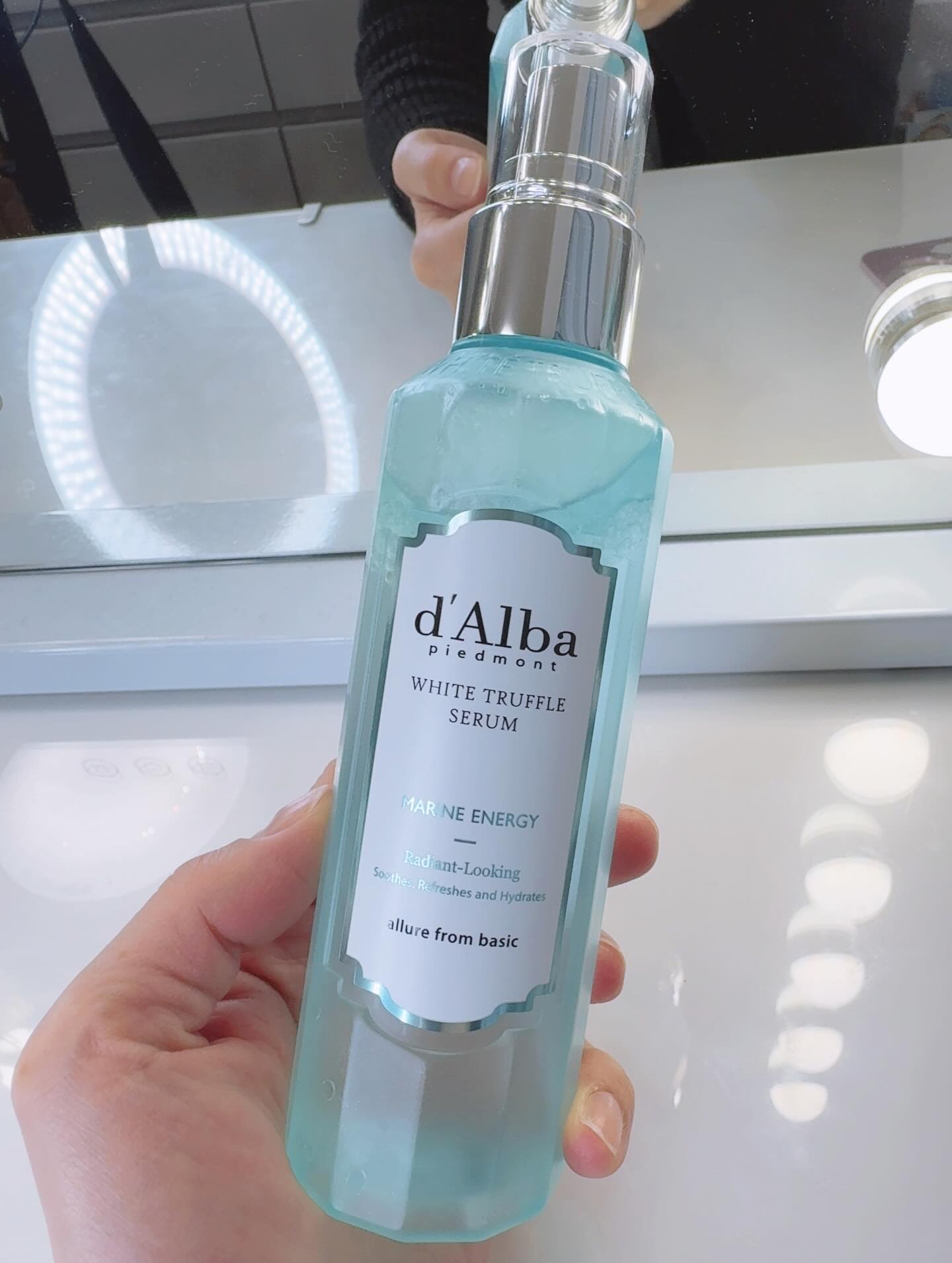 ホワイトトリュフアクアマリンエナジーセラム/ダルバ/ミスト状化粧水を使ったクチコミ（2枚目）