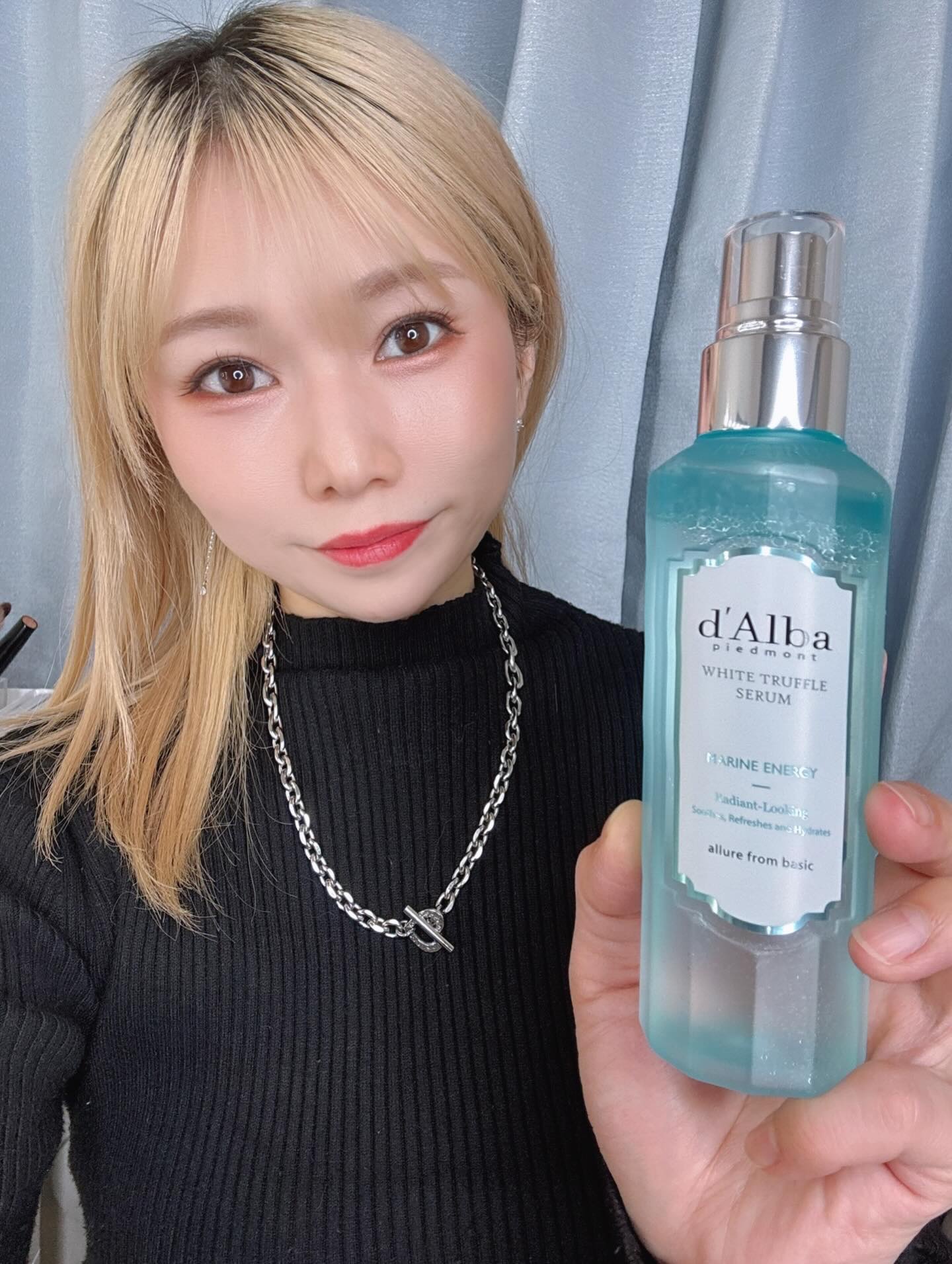 ホワイトトリュフアクアマリンエナジーセラム/ダルバ/ミスト状化粧水を使ったクチコミ（1枚目）