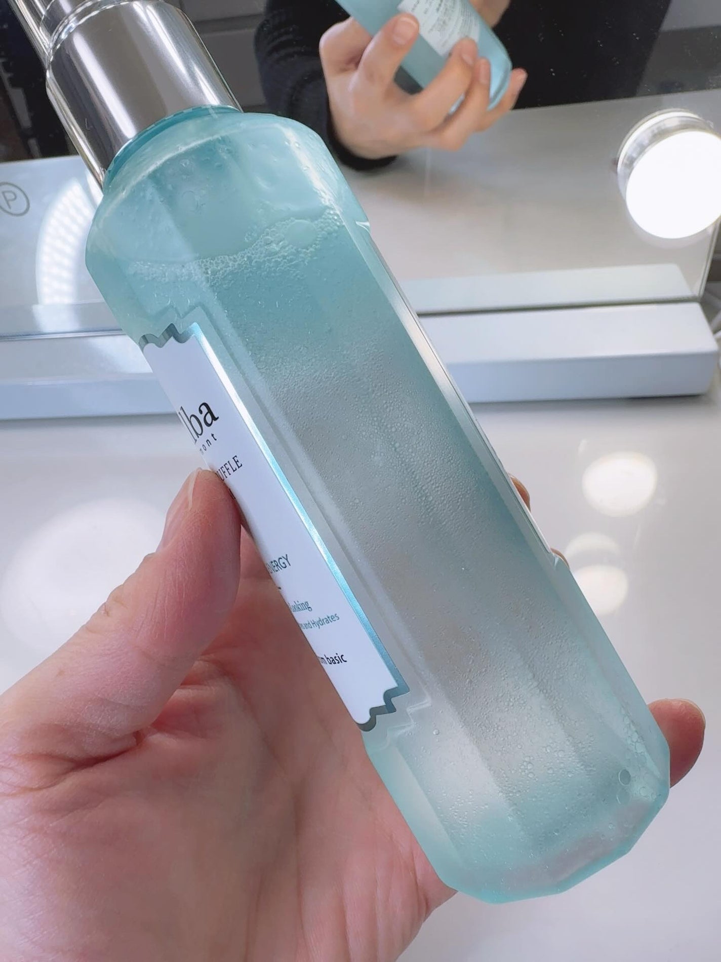 ホワイトトリュフアクアマリンエナジーセラム/ダルバ/ミスト状化粧水を使ったクチコミ(3枚目)