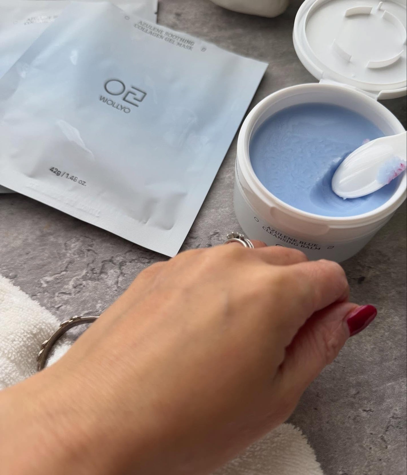 アズレンブルークレンジングバーム/原料工房/クレンジングバームを使ったクチコミ(7枚目)