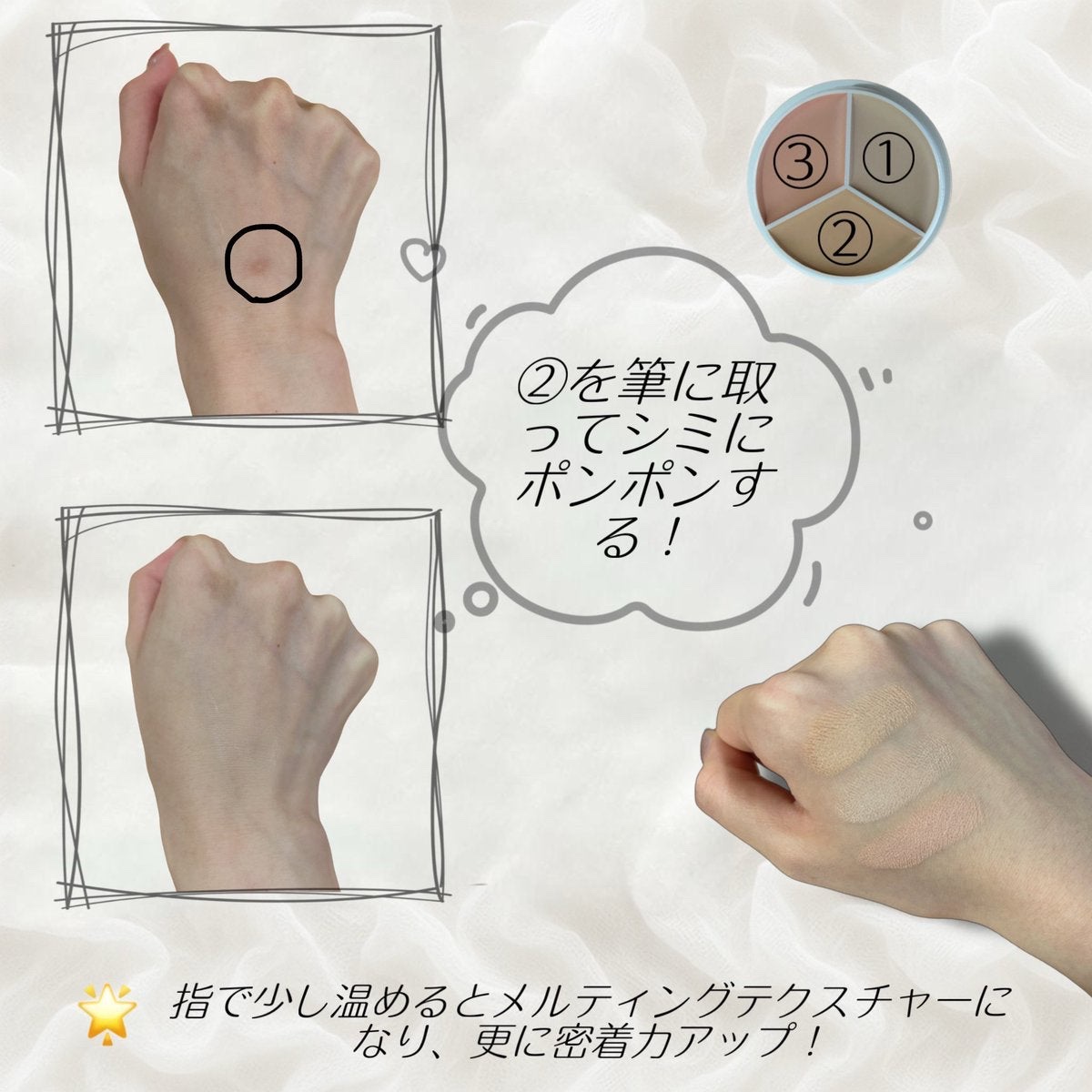 カバーアッププロコンシーラー/TFIT/パレットコンシーラーを使ったクチコミ（3枚目）