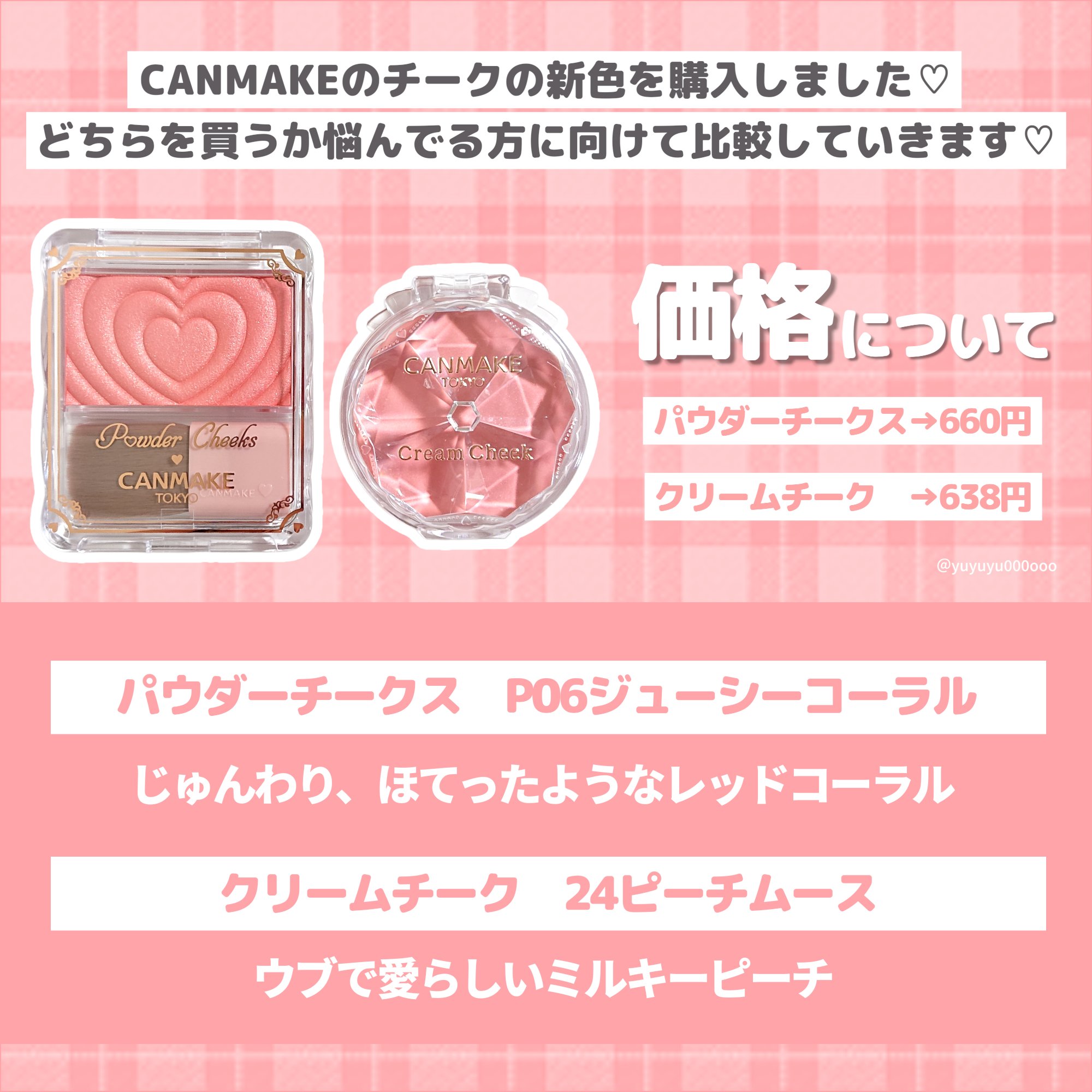 クリームチーク/キャンメイク/ジェル・クリームチークを使ったクチコミ（2枚目）