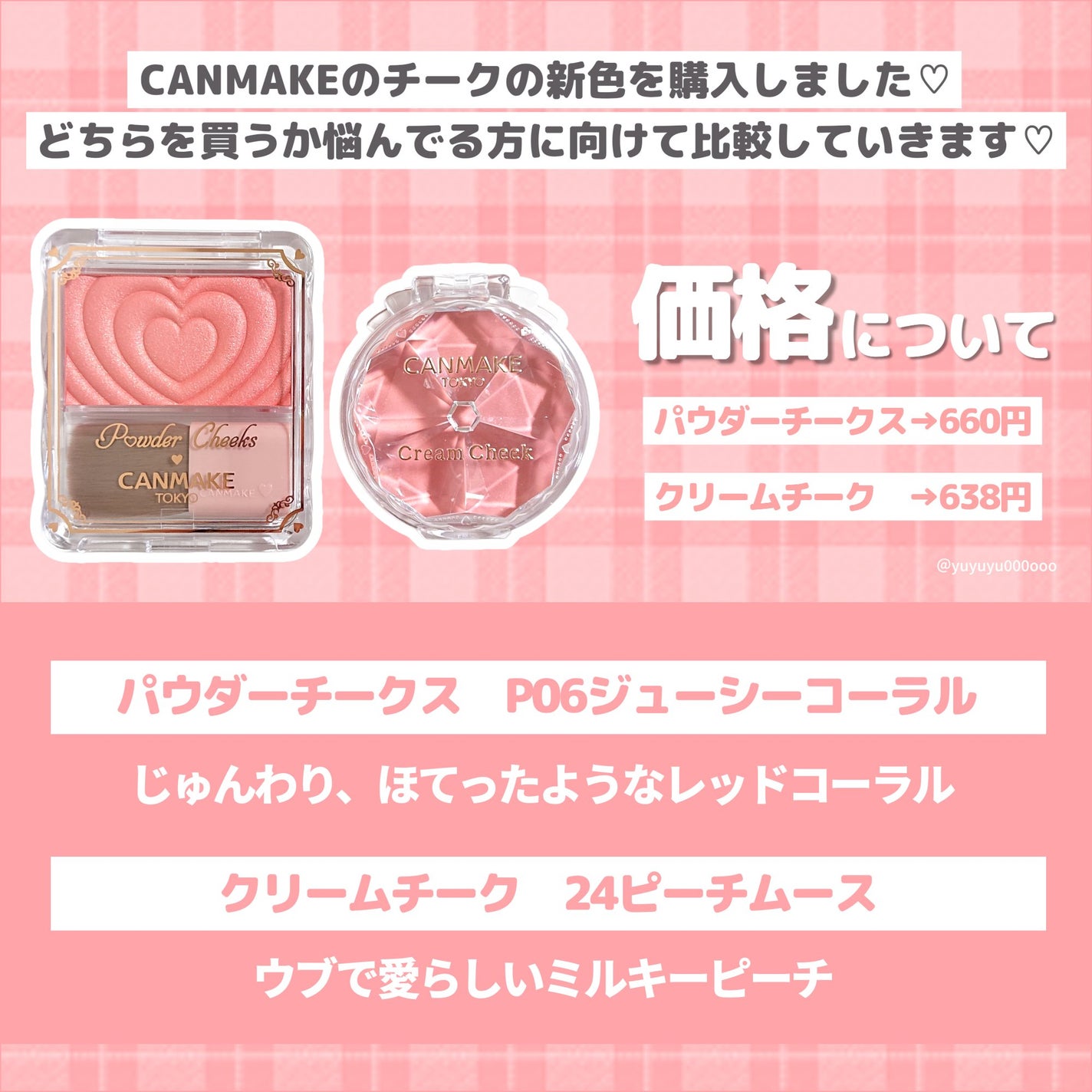 クリームチーク/キャンメイク/ジェル・クリームチークを使ったクチコミ(2枚目)