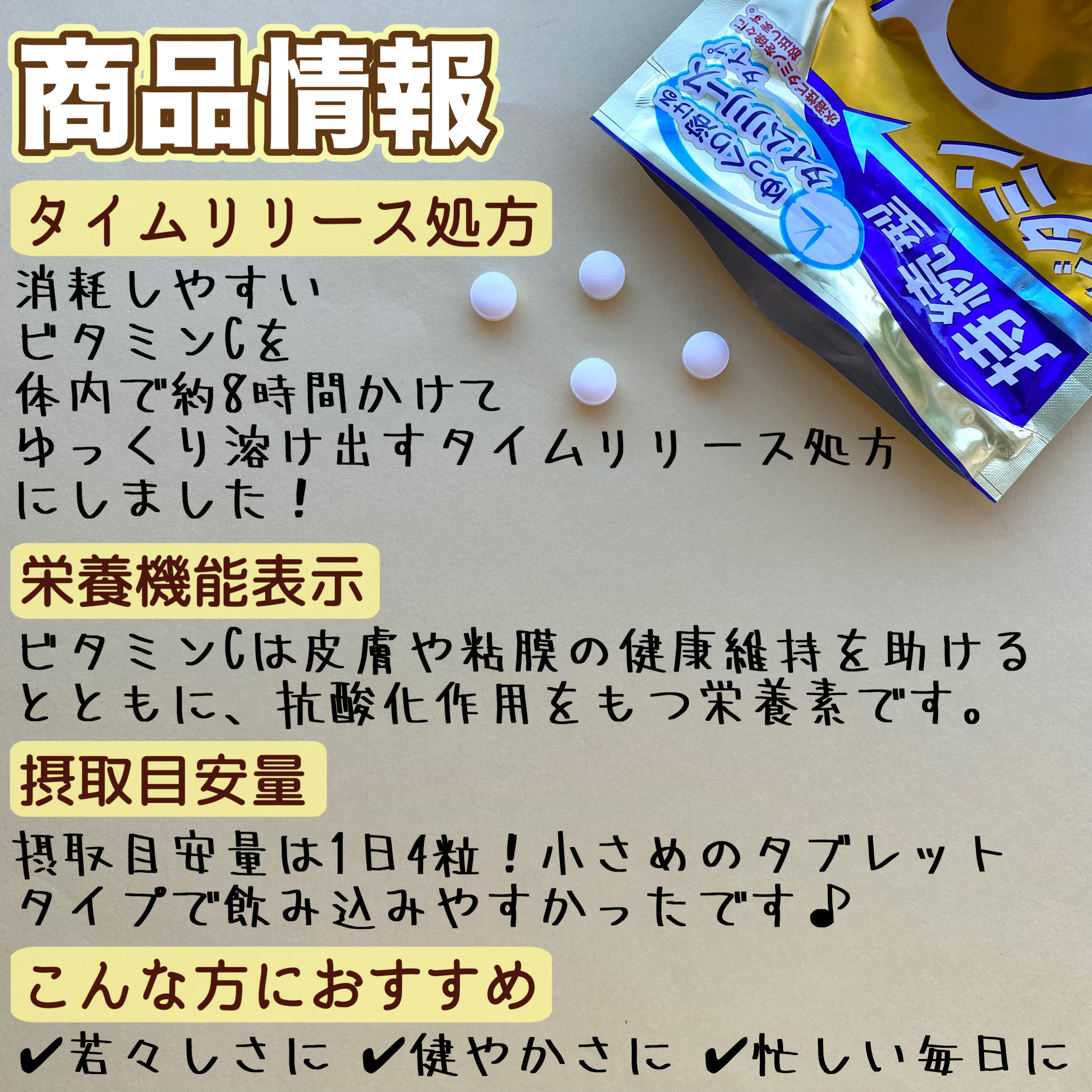 DHC 持続型ビタミンC/DHC/美容サプリメントを使ったクチコミ（2枚目）