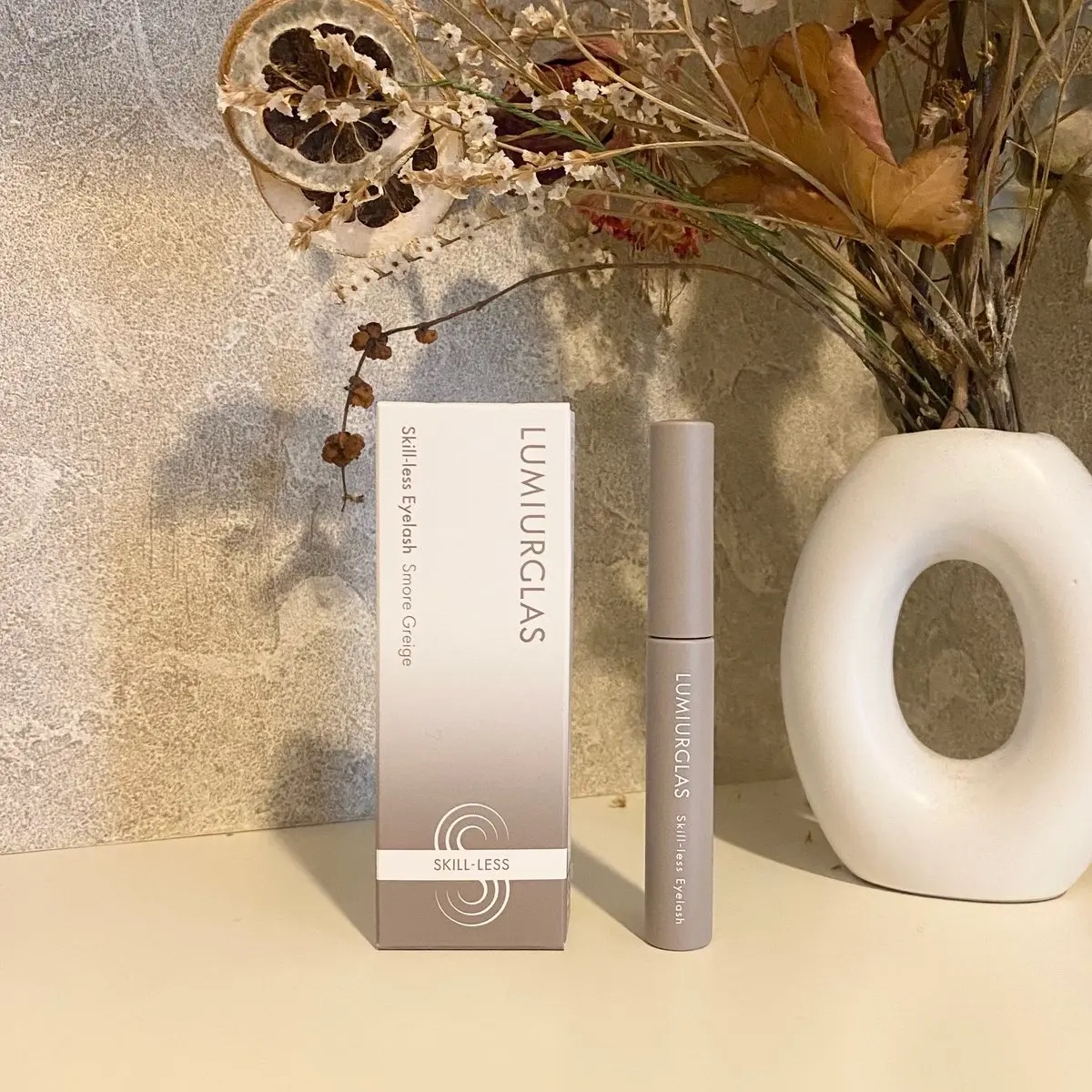 スキルレスアイラッシュ 04.スモアグレージュ/LUMIURGLAS/マスカラを使ったクチコミ（1枚目）