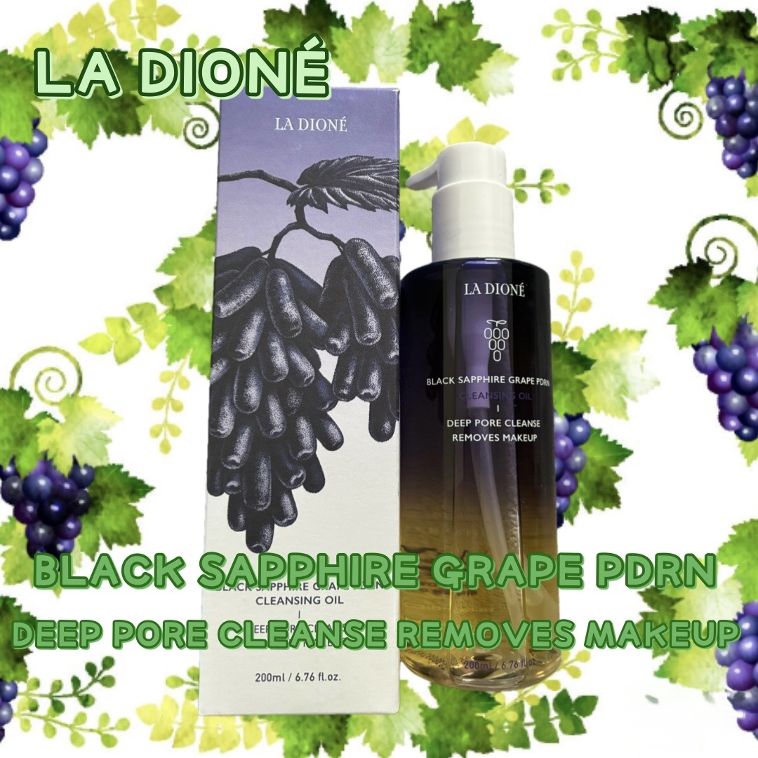 ーーーーーーーーーーーーーーーーーーーー

LA DIONÉ
スイート サファイア ブドウ PDRN クレンジングオイル 

ーーーーーーーーーーーーーーーーーーーー

軽やかなウォータリーオイルテクスチャーで、肌の汚れやメイクまでするんと