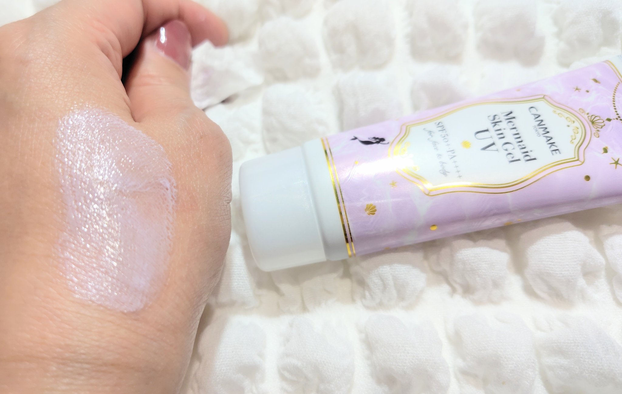 マーメイドスキンジェルUV/キャンメイク/日焼け止めジェルを使ったクチコミ（3枚目）