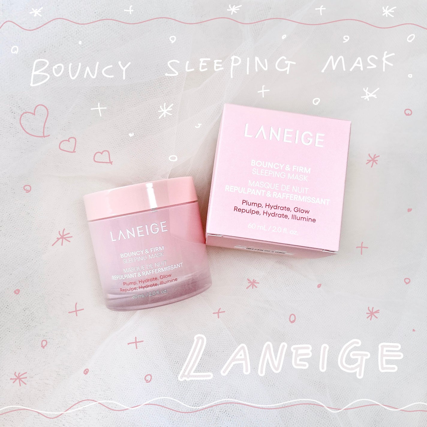 バウンシースリーピングマスク/LANEIGE/フェイスクリームを使ったクチコミ(1枚目)
