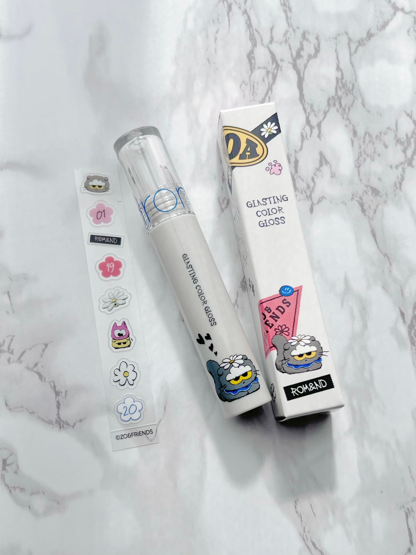 グラスティングカラーグロス/rom&nd/リップグロスを使ったクチコミ(3枚目)