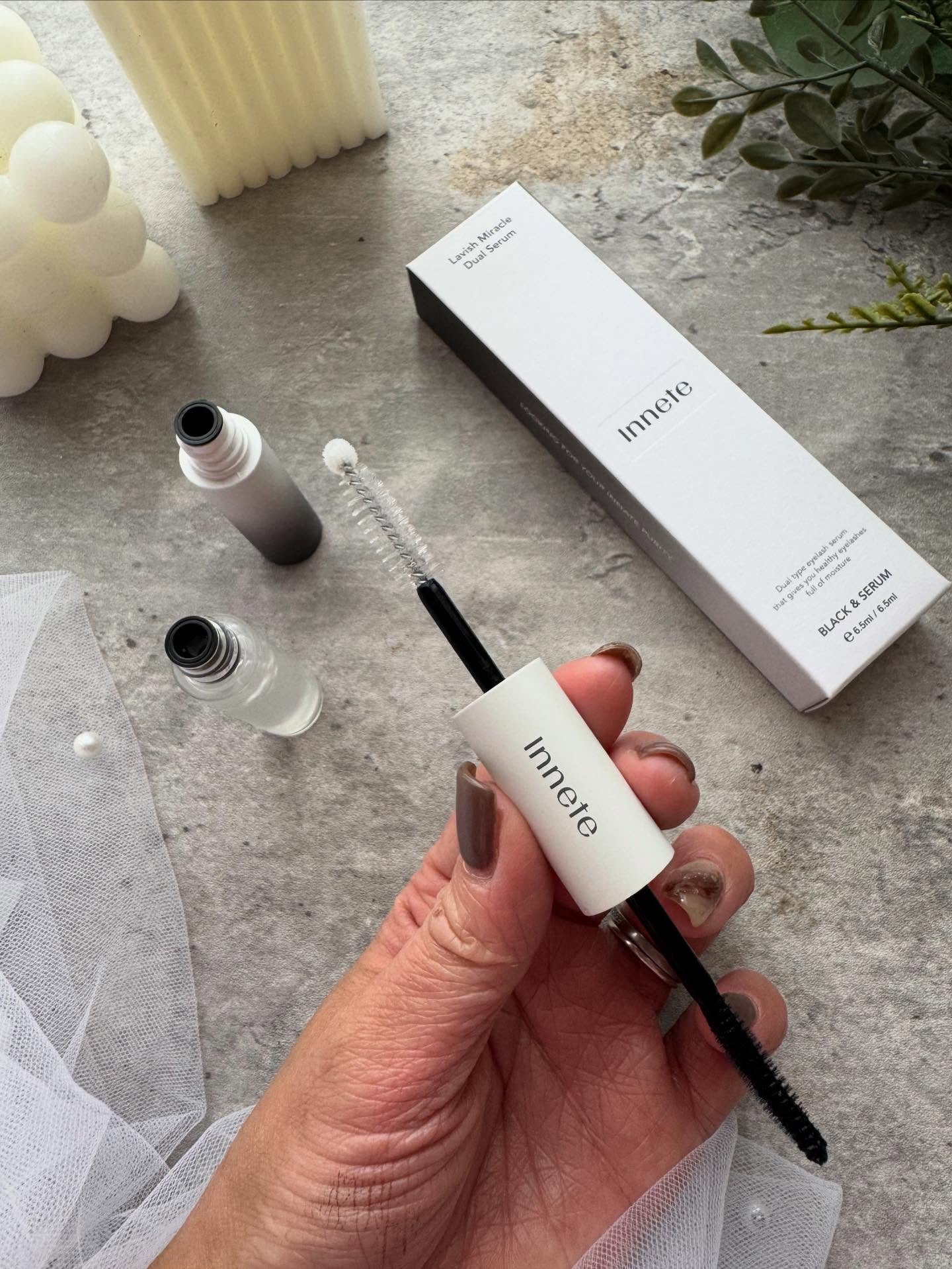 innete ラビッシュミラクルデュアル美容液のクチコミ「イネット
ラビッシュミラクルデュアル‎🤍

ブラックセラムと透明セラムに別れているので昼夜で使.....」（3枚目）