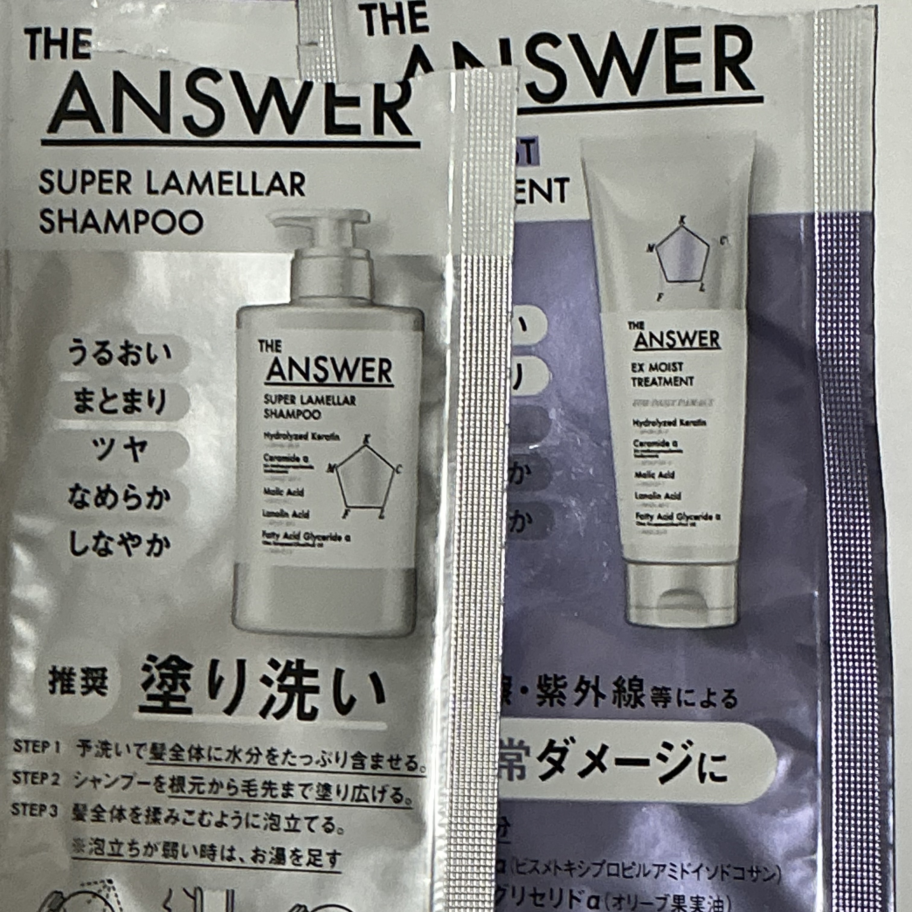 THE ANSWER EXモイストトリートメント FOR DAILY DAMAGE/THE ANSWER/洗い流すヘアトリートメントを使ったクチコミ（1枚目）