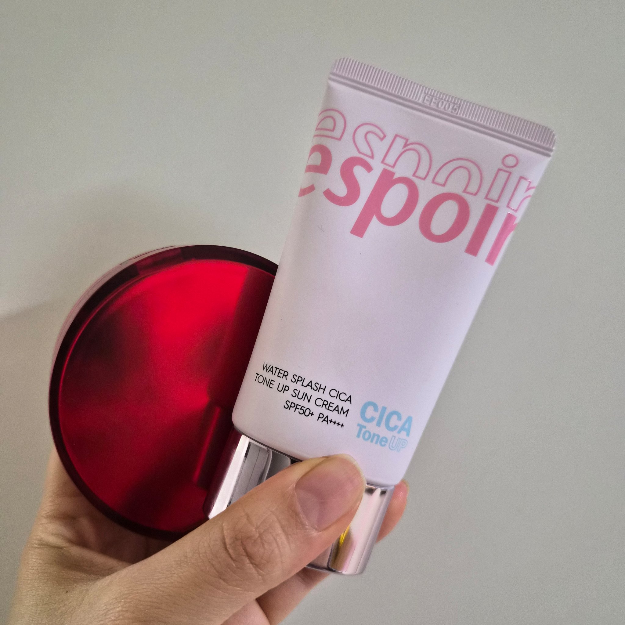 ウォータースプラッシュシカトーンアップクリーム/espoir/化粧下地を使ったクチコミ（1枚目）