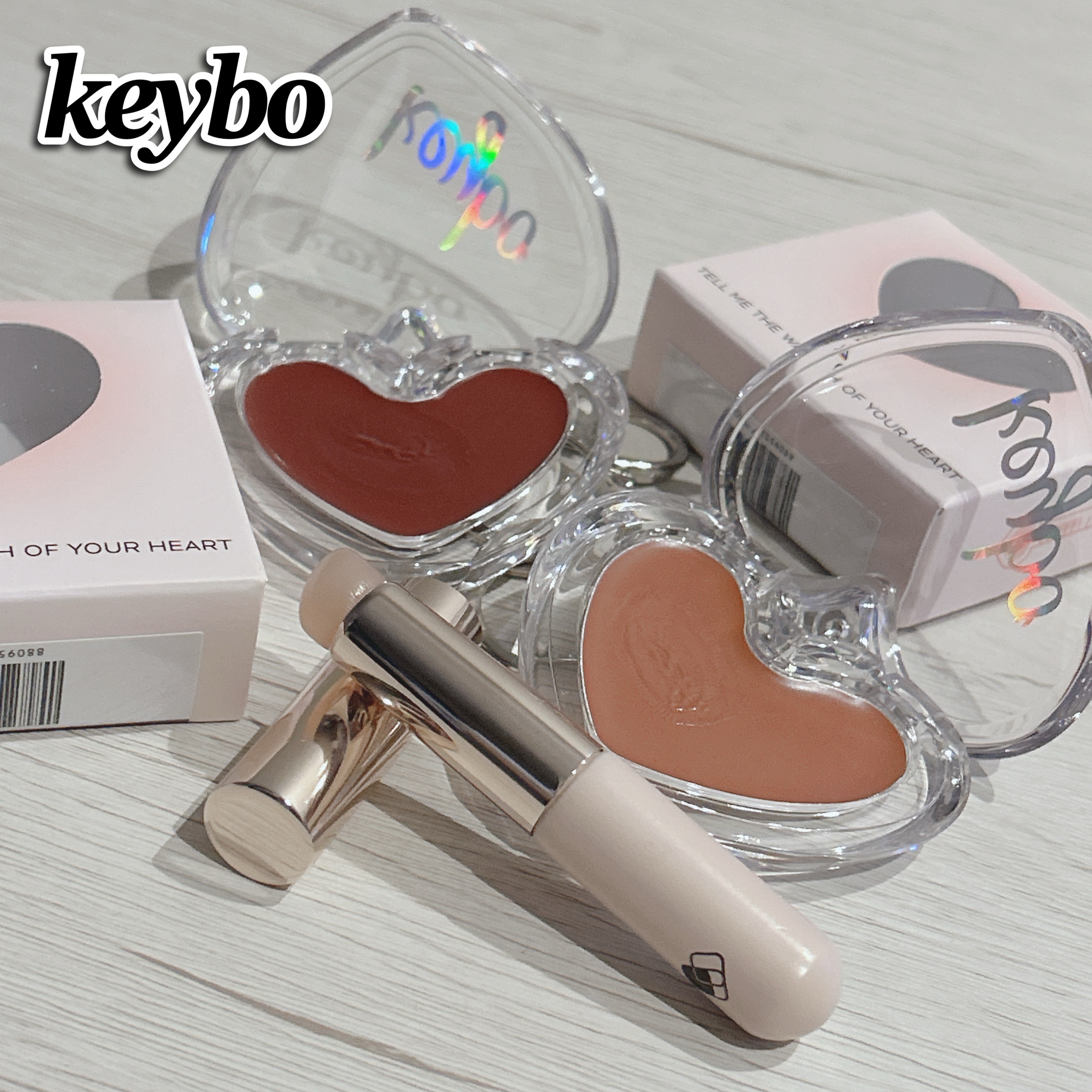 ハートキーリング リップ＆チーク/keybo/口紅を使ったクチコミ（1枚目）