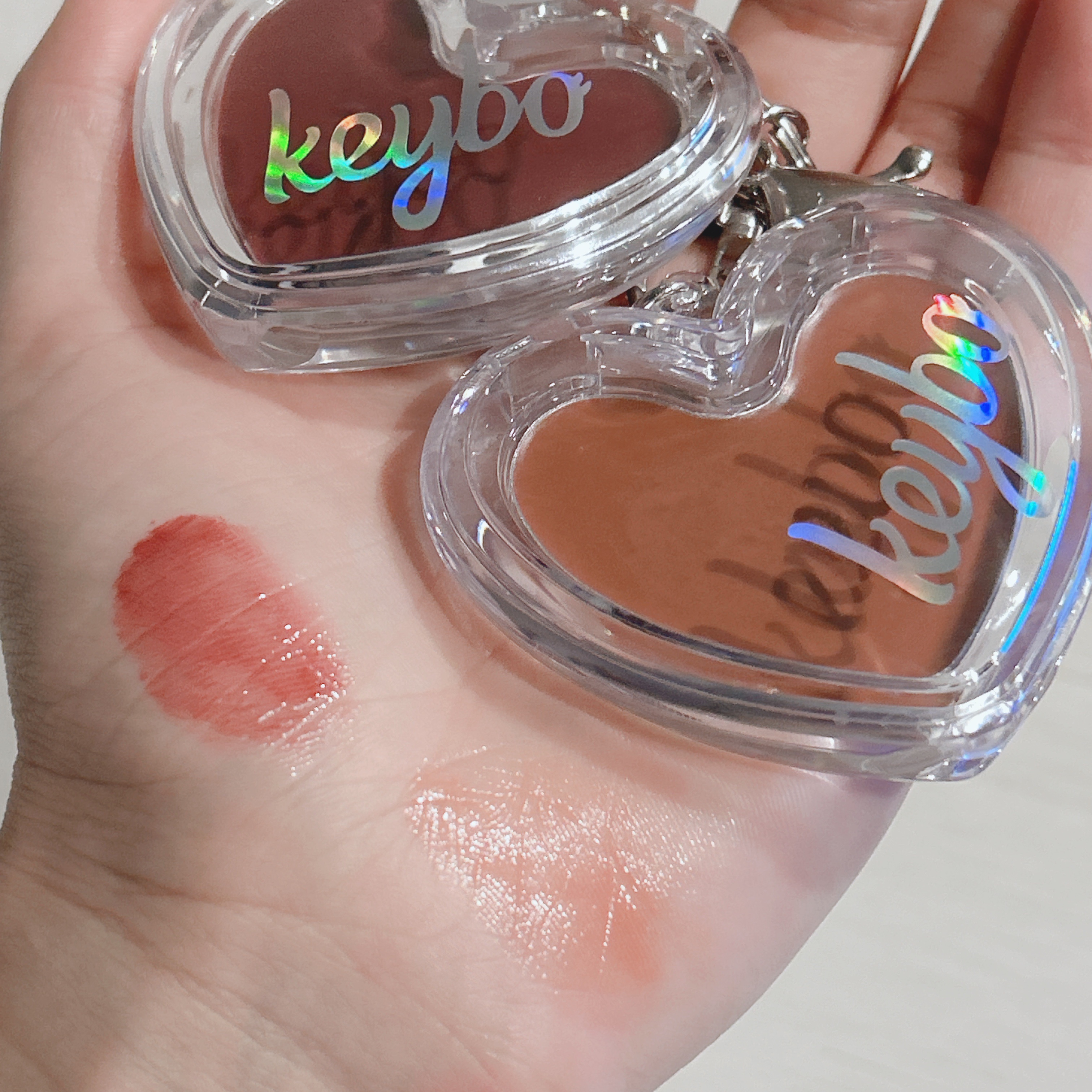 ハートキーリング リップ＆チーク/keybo/口紅を使ったクチコミ（2枚目）