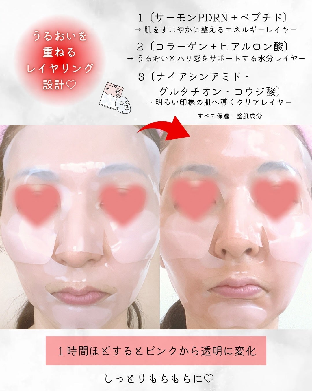 PDRNリジュべネティングフルインハイドロゲルマスク/SAM'U/シートマスク・パックを使ったクチコミ(4枚目)