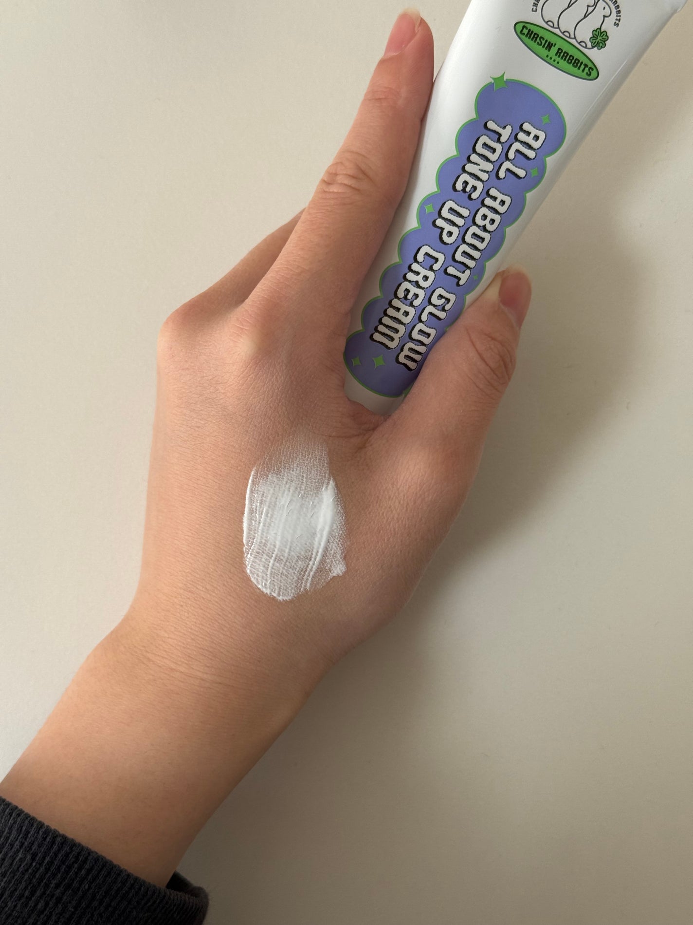 オールアバウトグロウトーンアップクリーム/CHASIN'RABBITS/化粧下地を使ったクチコミ(2枚目)