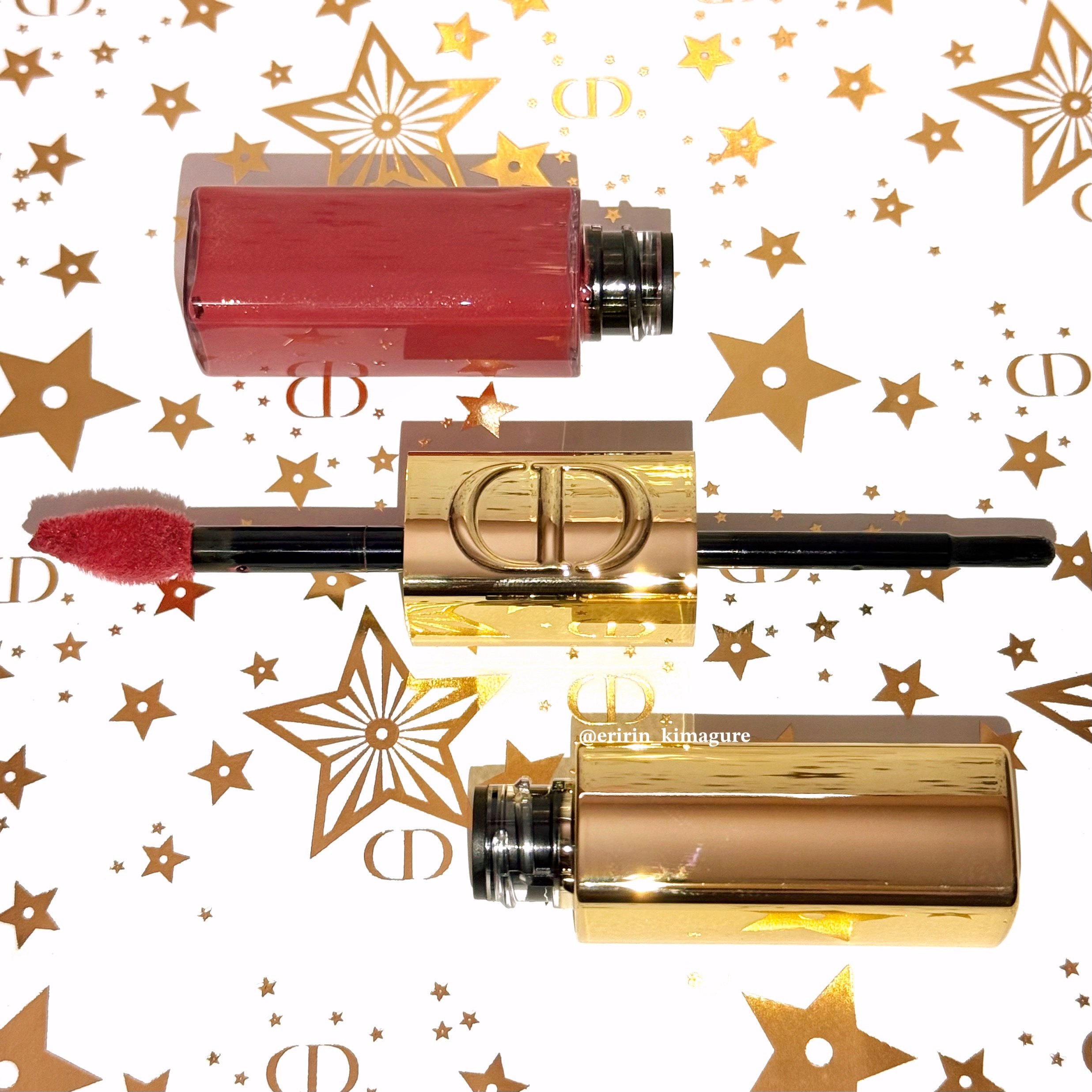 ルージュ ディオール シークイン リキッド デュオ（ホリデーコレクション 2025 限定品） 720 スペクタキュラー アイコン/Dior/口紅・グロス・リップライナー・リップケアを使ったクチコミ（3枚目）