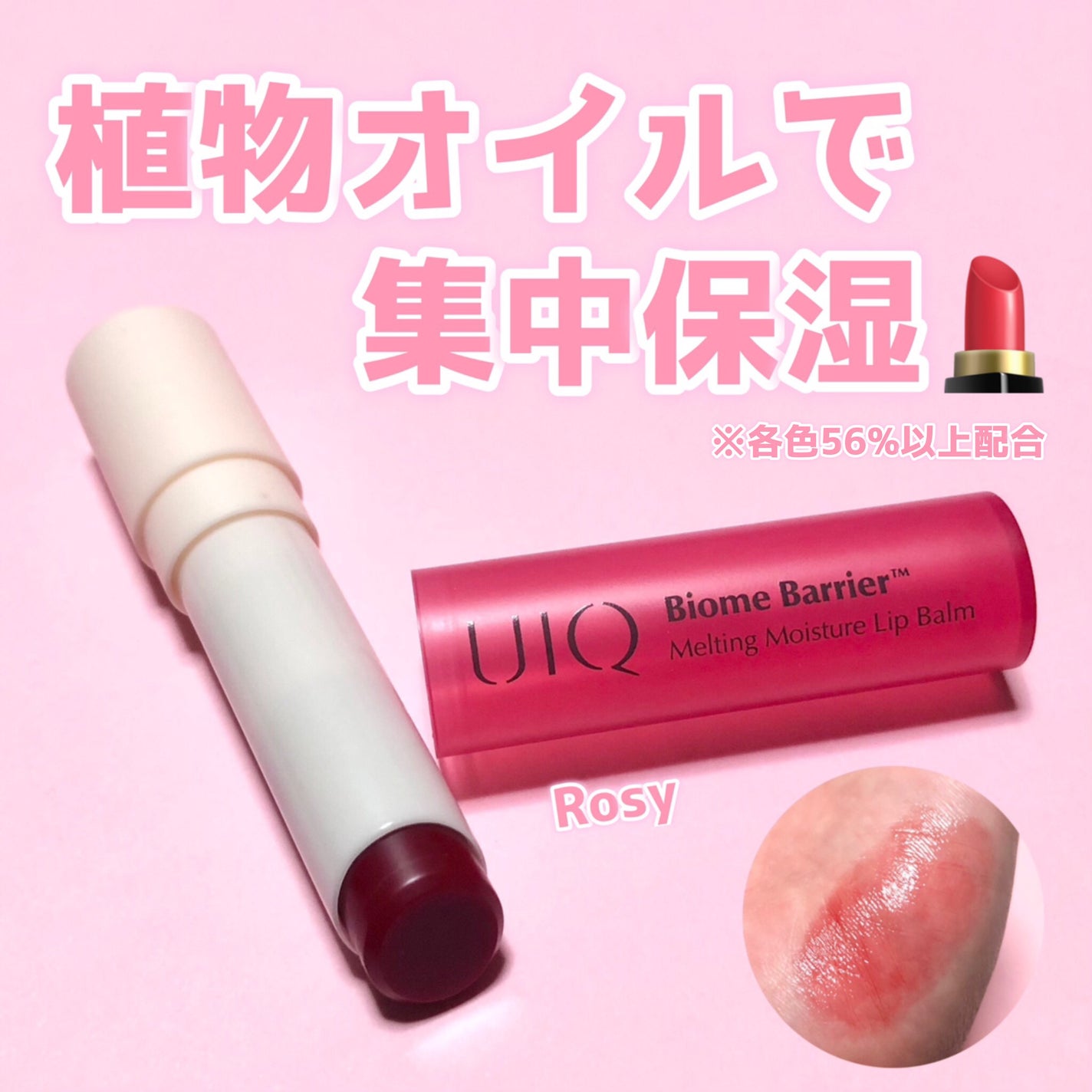 バイオームバリアメルティングモイスチャーリップバーム/UIQ/リップバームを使ったクチコミ(1枚目)