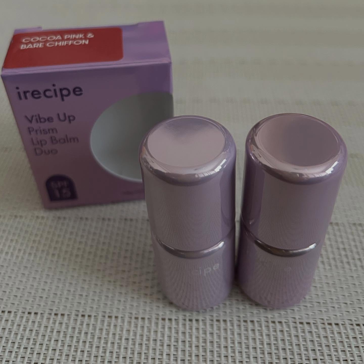 バイブアップライン リップバーム デュオセット/irecipe/メイクアップキットを使ったクチコミ（1枚目）