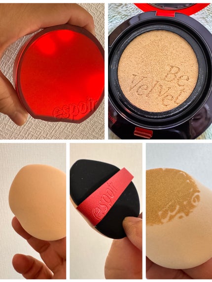 ビーベルベットカバークッション/espoir/クッションファンデーションを使ったクチコミ(2枚目)