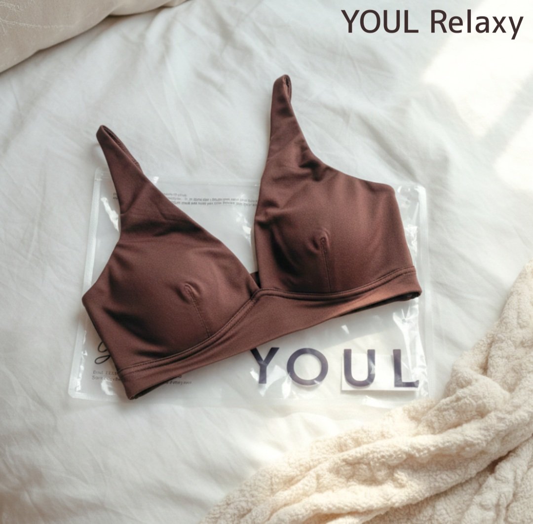 YOUL Relaxy ノンワイヤーブラ

　＼毎日着けたくなるような心地よさ
　　　　　　そっと寄り添うアンダーウェア／

長時間着けていても、とても楽ちんなブラ♪

洋服に響きにくく、楽なのにバストを自然にキレイに見せてくれる◎

産後