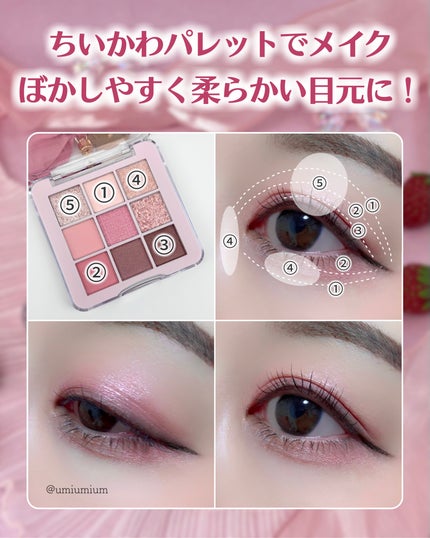 ちいかわ リボンシリーズ アイシャドウパレット/SHOBIDO/アイシャドウパレットを使ったクチコミ(5枚目)