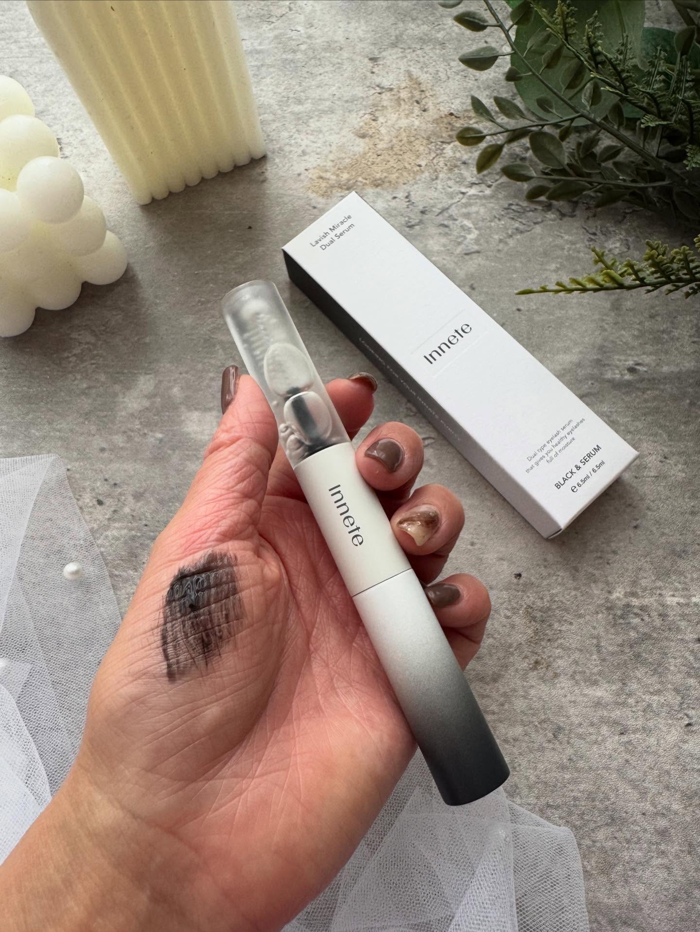 innete ラビッシュミラクルデュアル美容液のクチコミ「イネット
ラビッシュミラクルデュアル‎🤍

ブラックセラムと透明セラムに別れているので昼夜で使.....」（2枚目）